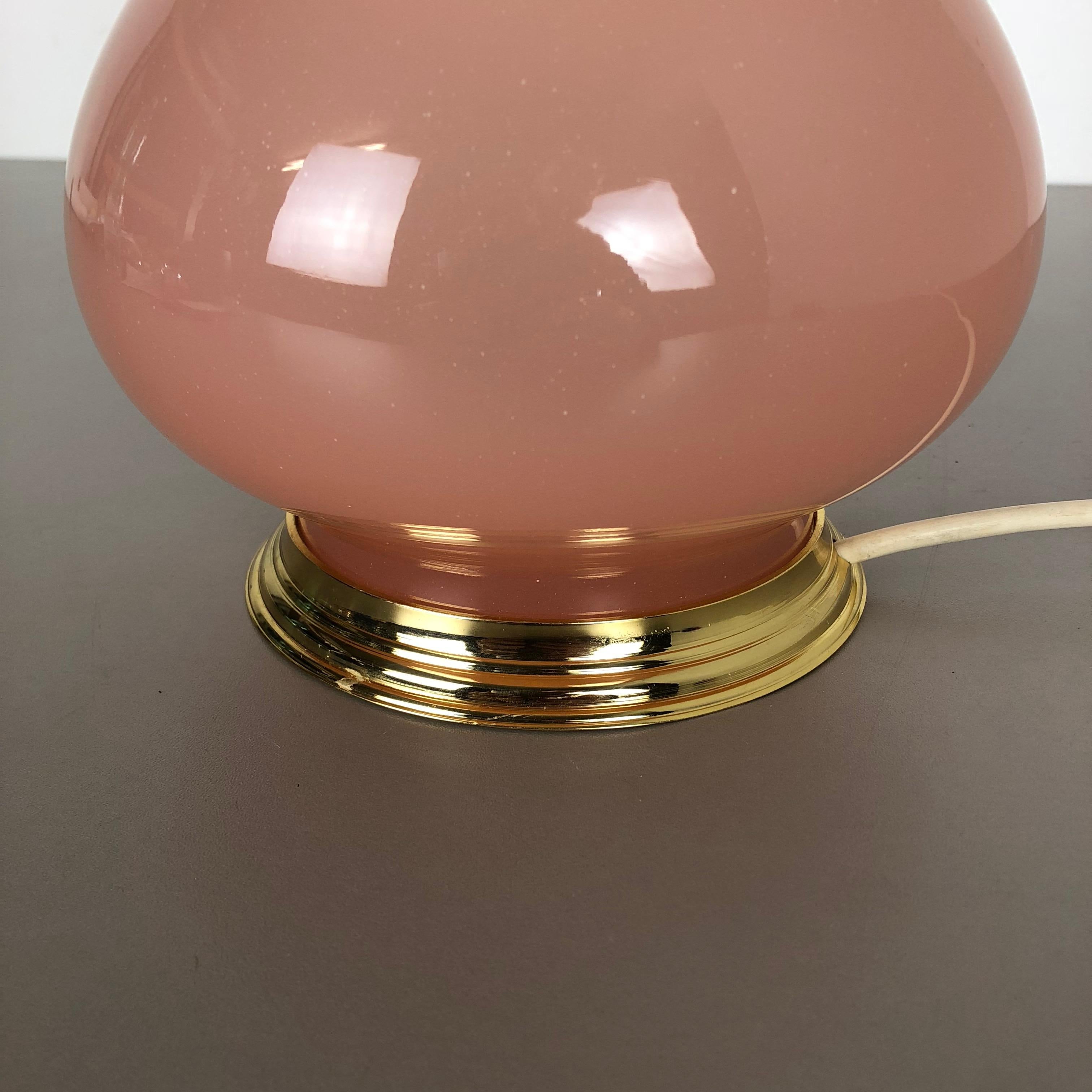 New Old Stock Opaline Murano Glass Table Light by Cenedese Vetri, Italy, 1960 For Sale 6