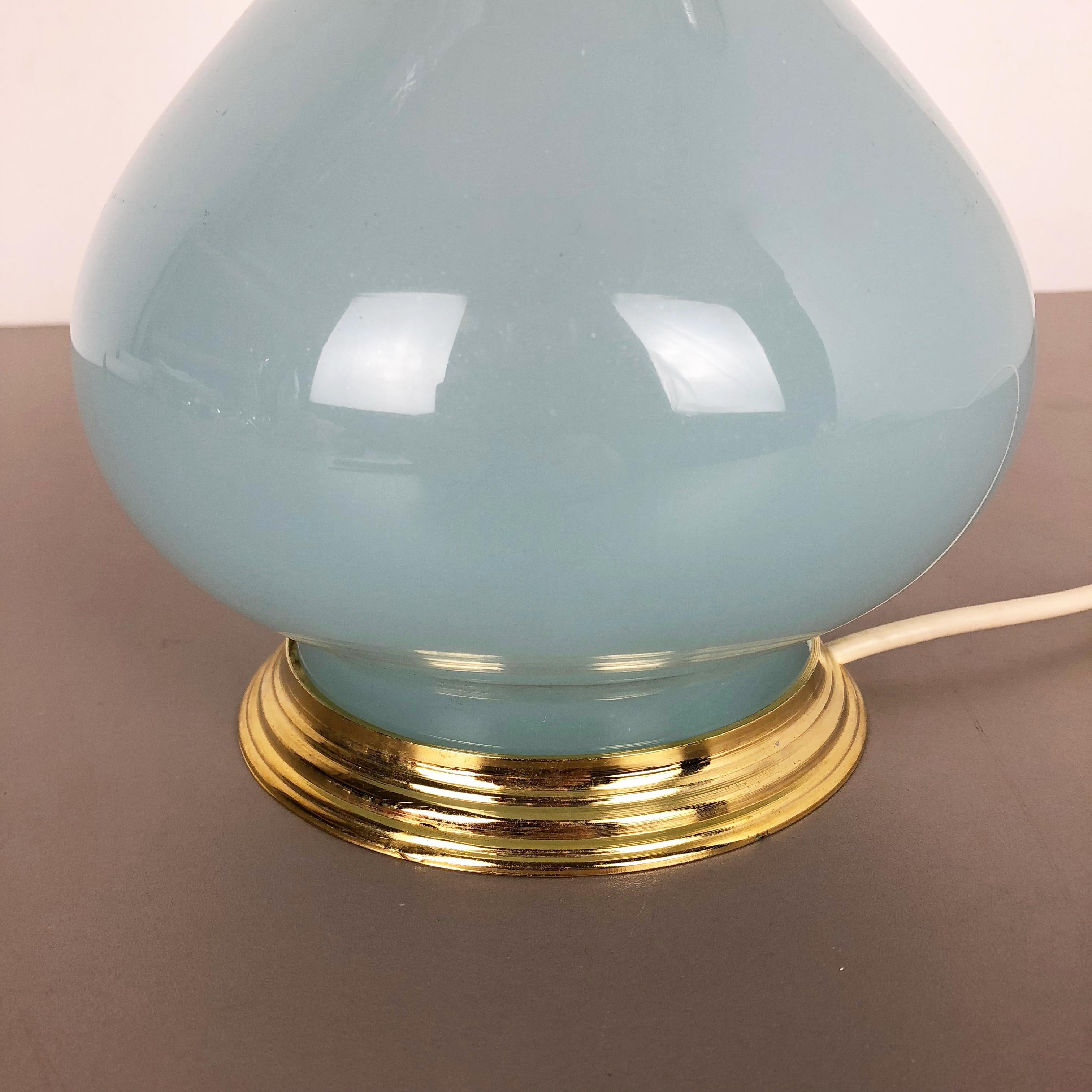 Nouvelle lampe de bureau en verre de Murano opalin, stock ancien, par Cenedese Vetri, Italie, 1960 en vente 6