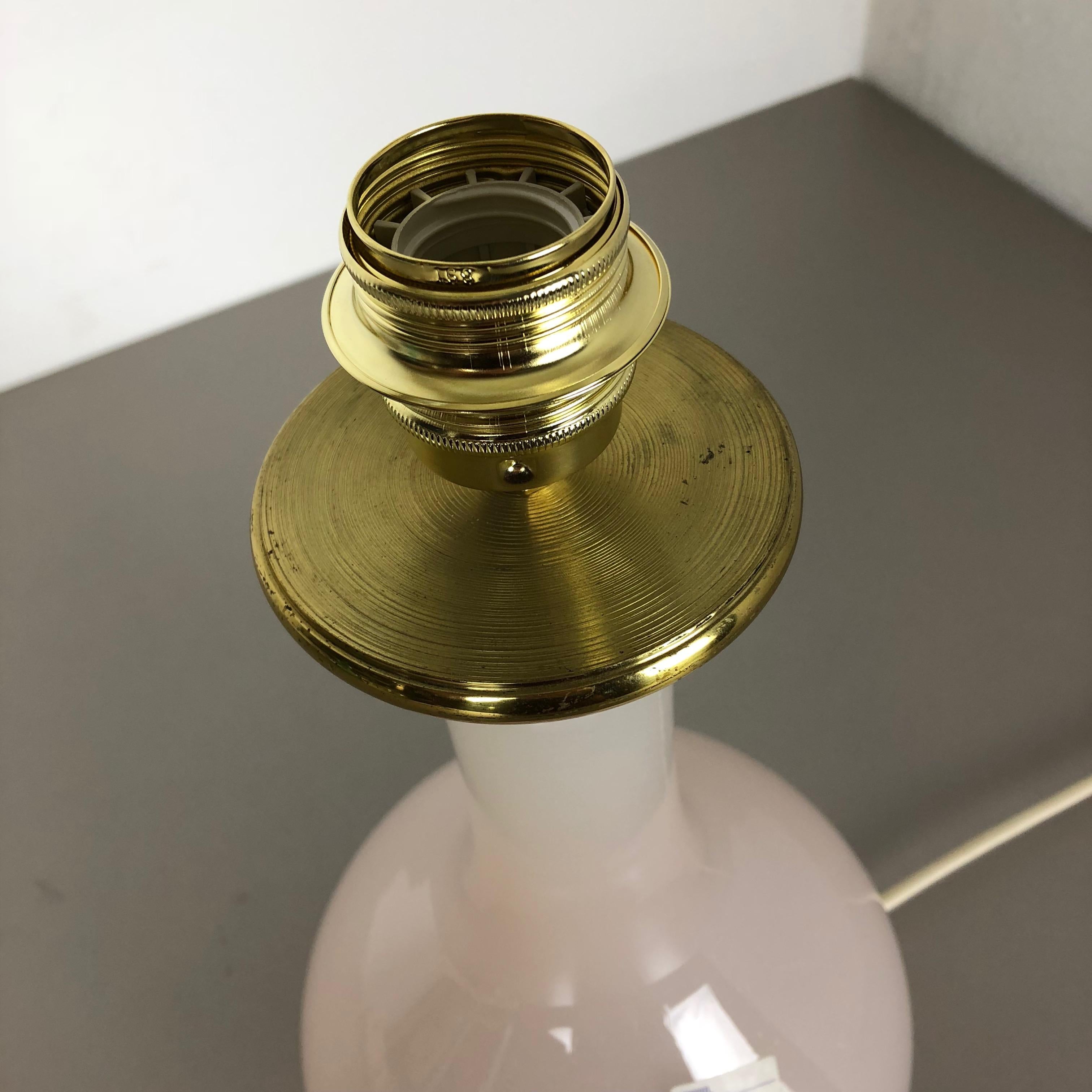 Old Stock, Opaline Murano Glass Table Light by Cenedese Vetri, Italy, 1960 For Sale 7