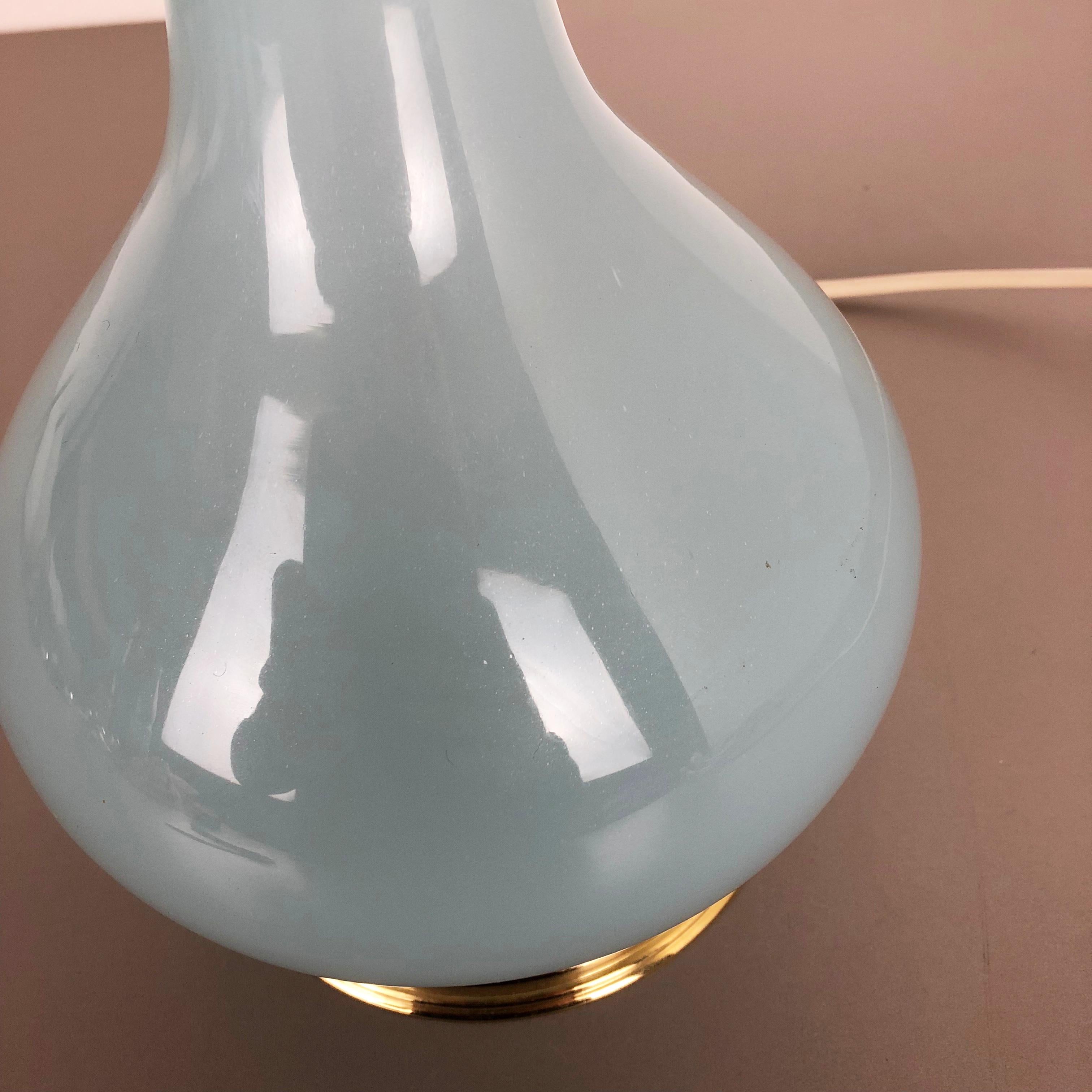 Nouvelle lampe de bureau en verre de Murano opalin, stock ancien, par Cenedese Vetri, Italie, 1960 en vente 1