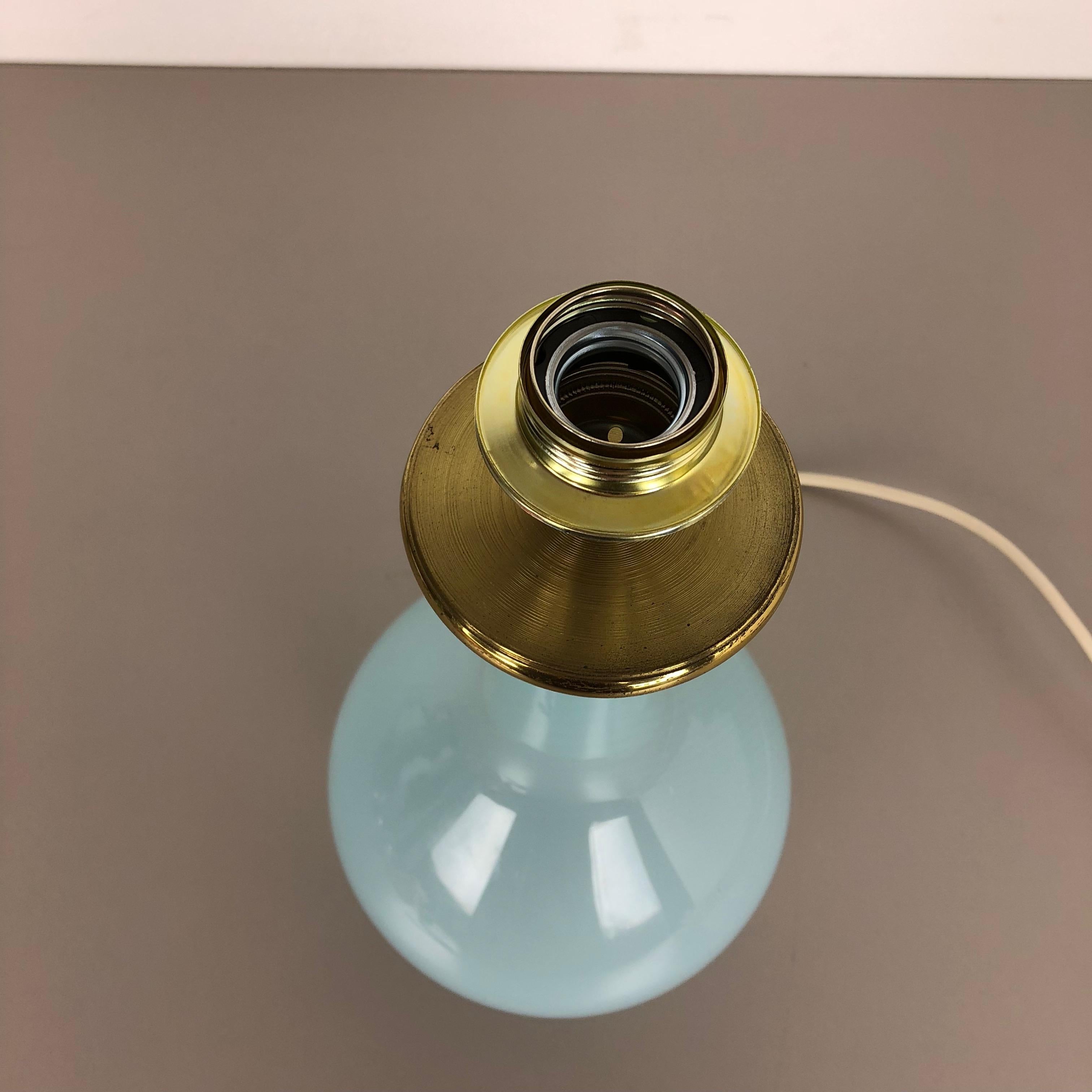 Nouvelle lampe de bureau en verre de Murano opalin, stock ancien, par Cenedese Vetri, Italie, 1960 en vente 2