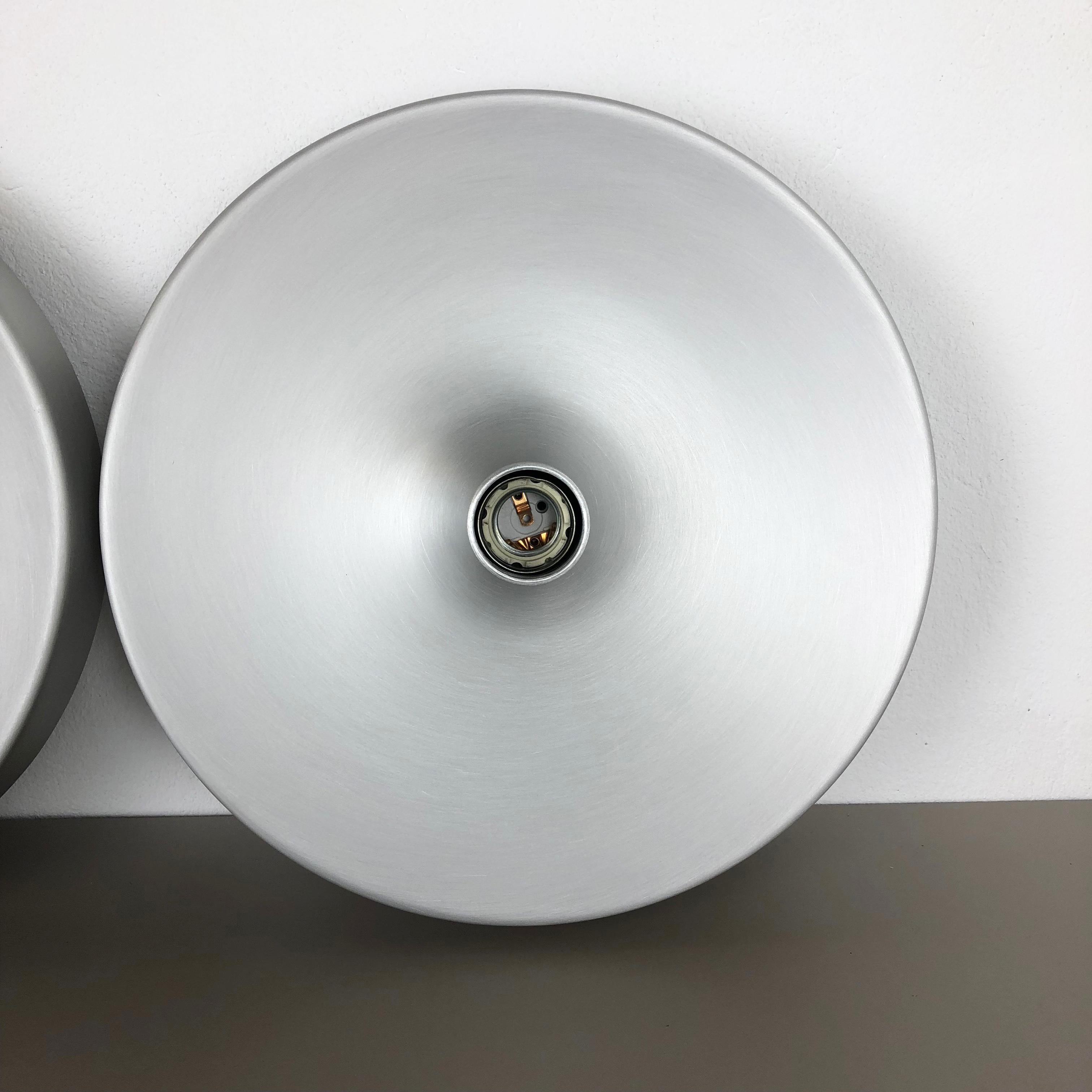Mid-Century Modern Set of Two, 1970s Extra Disc Wall Light by Staff Lights