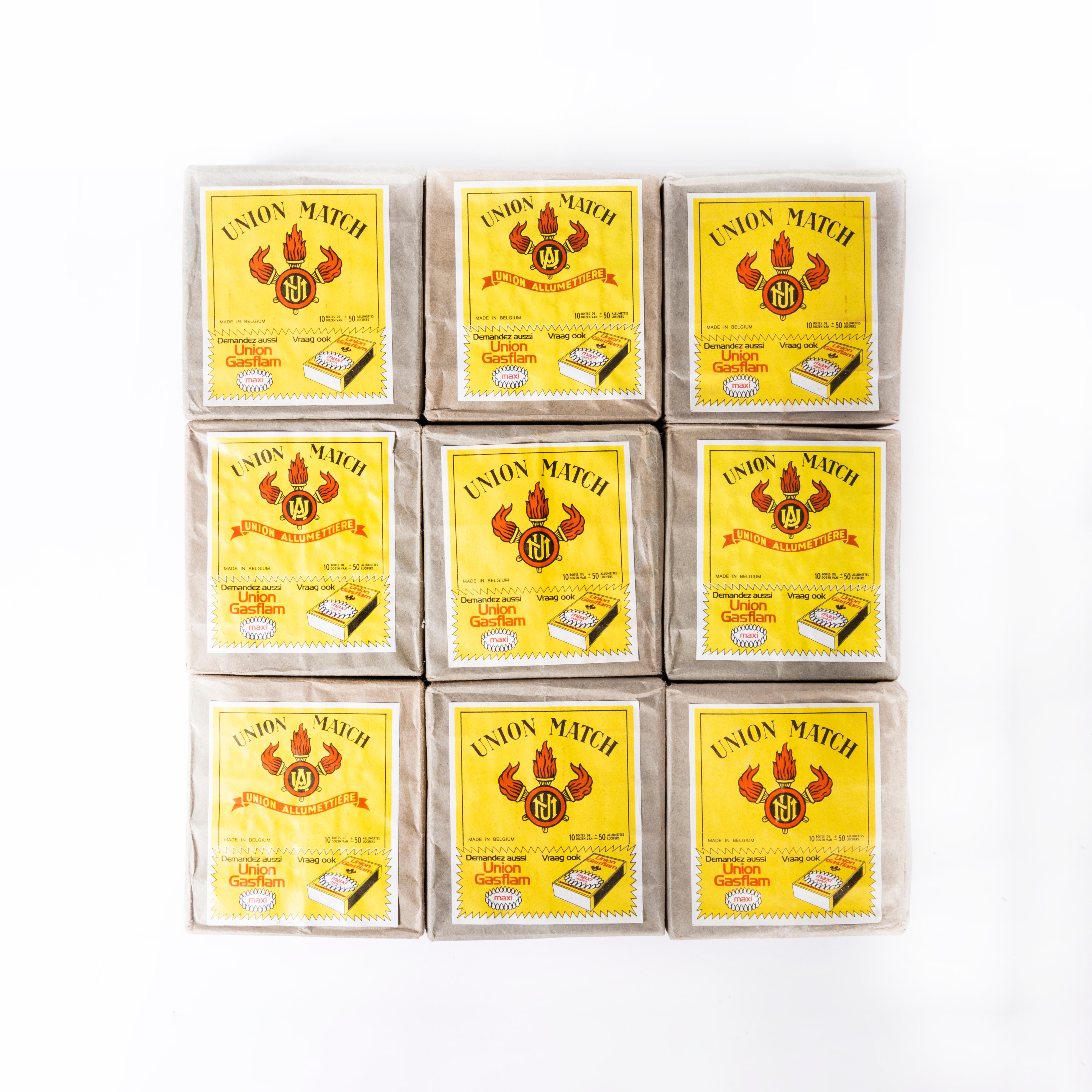 New Old Stock - Union Matches - Good Quantity Available In Excellent Condition For Sale In Hook, Hampshire
