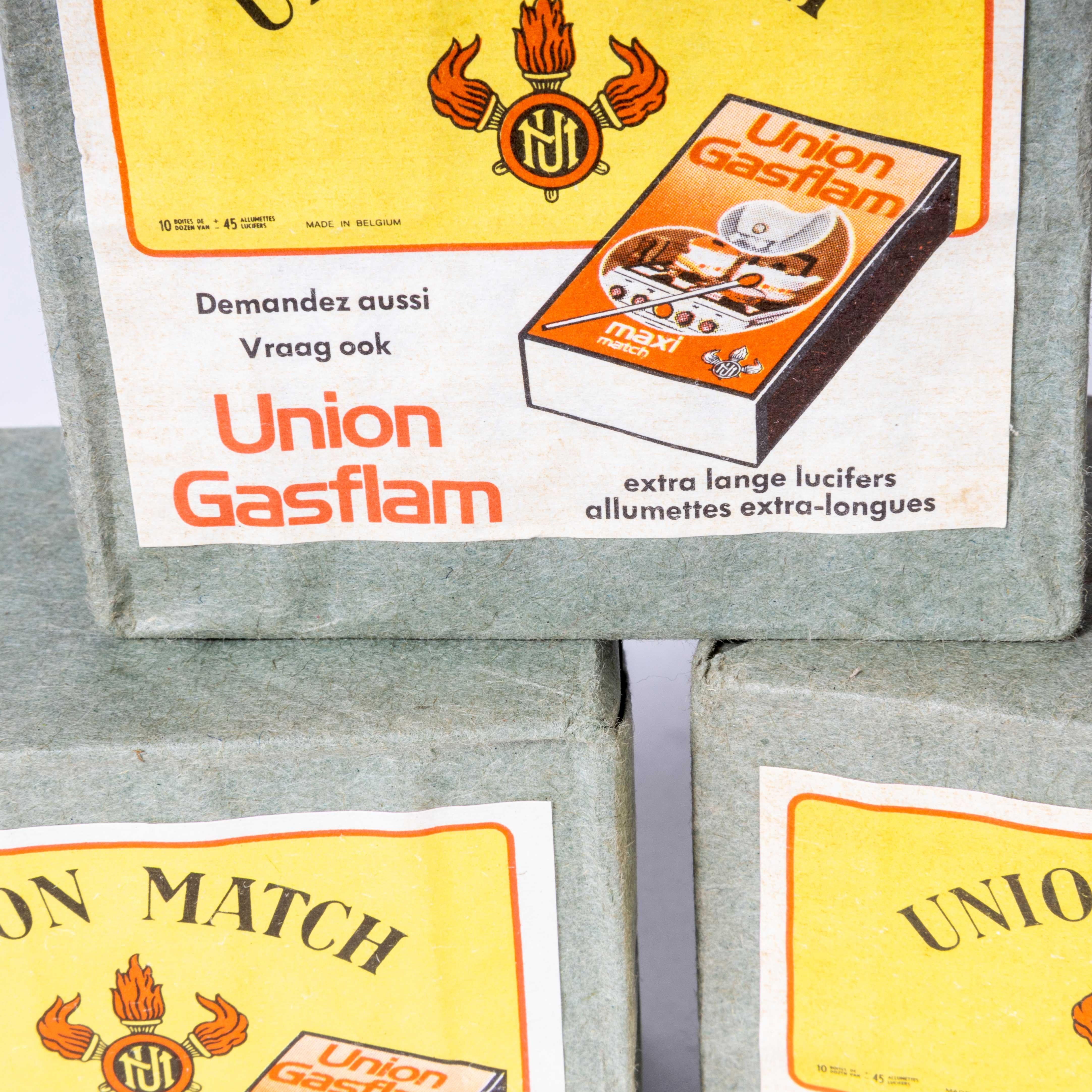 Belgian New Old Stock - Union Matches - Set Of Three For Sale