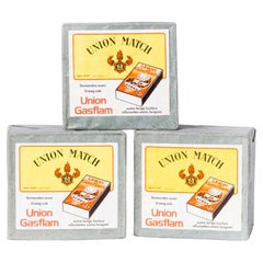 New Old Stock - Union Matches - Set Of Three