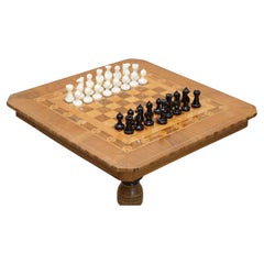 Ensemble d'échecs en marbre vieux de 50 ans et boîtes d'origine, neuf et en stock ancien