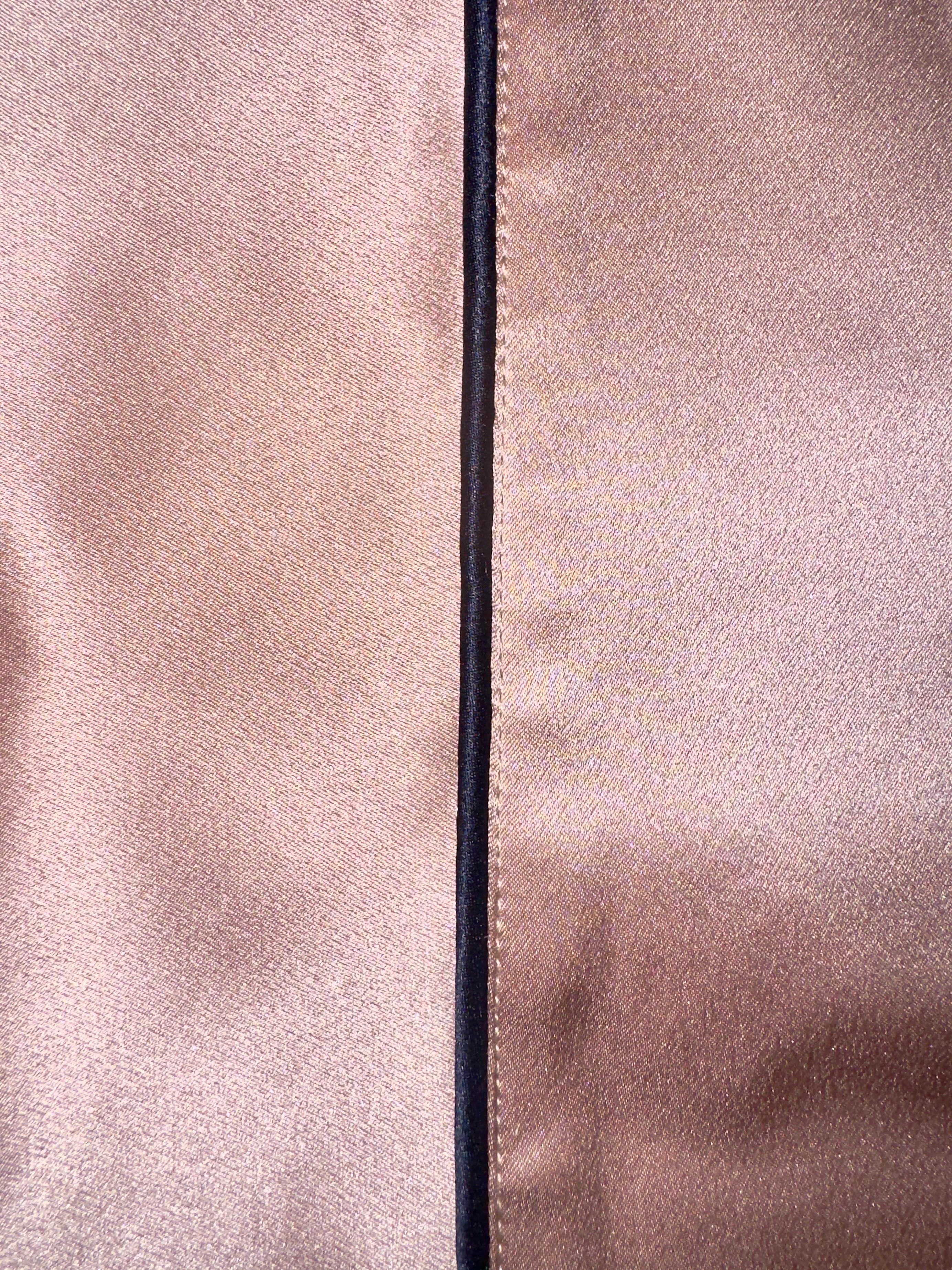NEW Olivia von Halle Blush Silk Dressing Gown Japanese Kimono Robe OS For Sale 12
