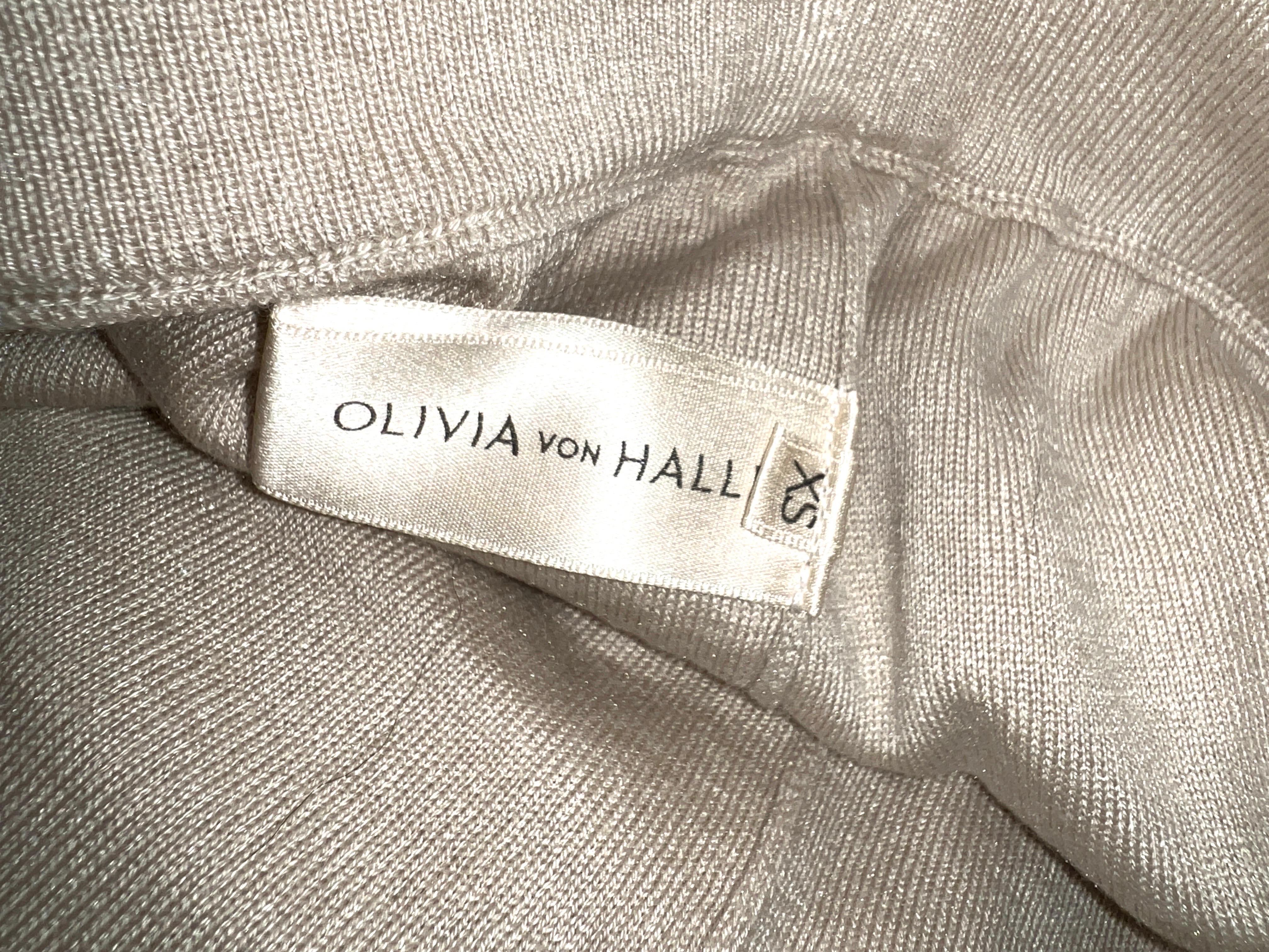 Beige NEW Olivia Von Halle Cashmere Silk Blend Knit Shorts Pants XS For Sale