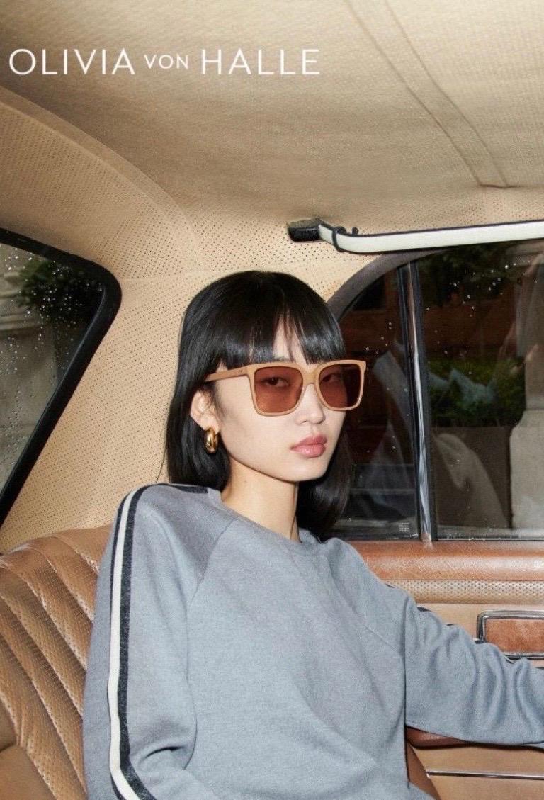 NEW Olivia Von Halle Pull en cachemire et soie grise Pullover S en vente 4