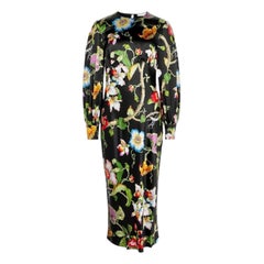 UNWORN Olivia von Halle Luxurious Silk Print Floral Maxi Dress M