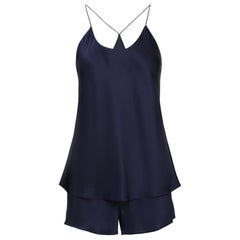 NEW Olivia Von Halle Silk Camisole Top & Shorts Ensemble S