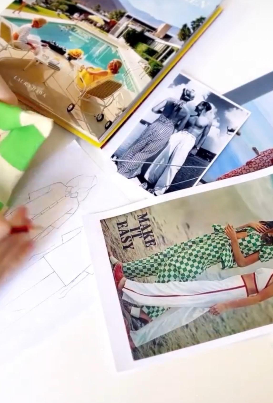 Olivia Von Halle, tailleur de salon en voile de soie imprimé floral, taille M, état neuf en vente 8