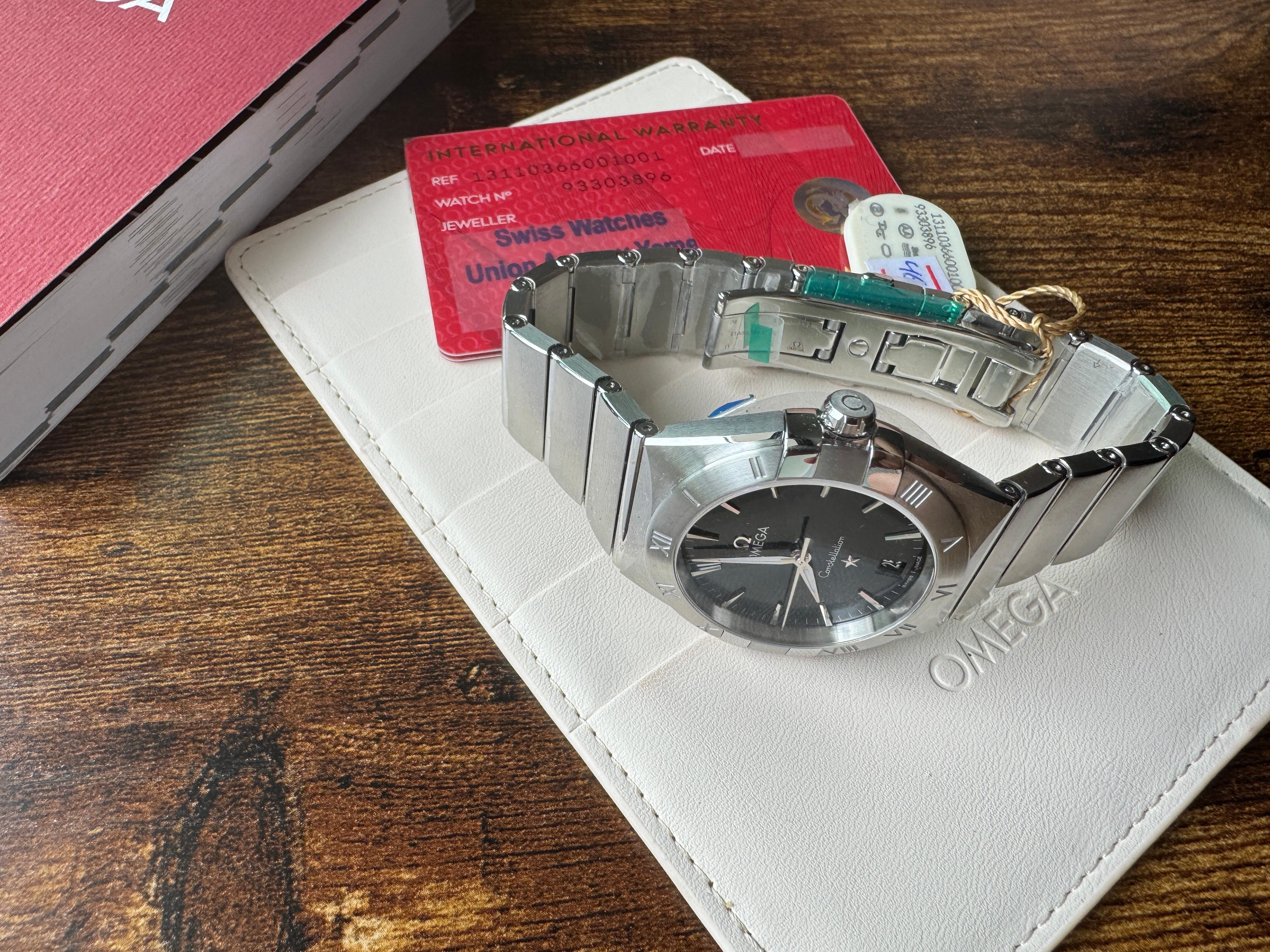 Nuovo Omega Constellation Quarzo 131.10.36.60.01.001 Set completo 7
