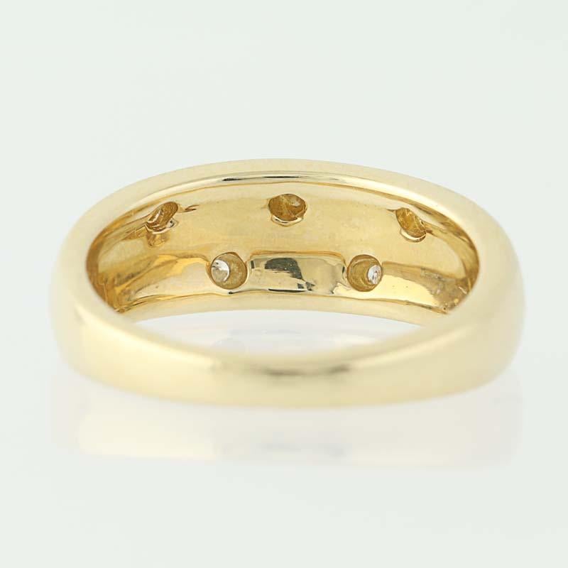 Women's Opal and Diamond Kabana Ring, 14 Karat Yellow Gold
