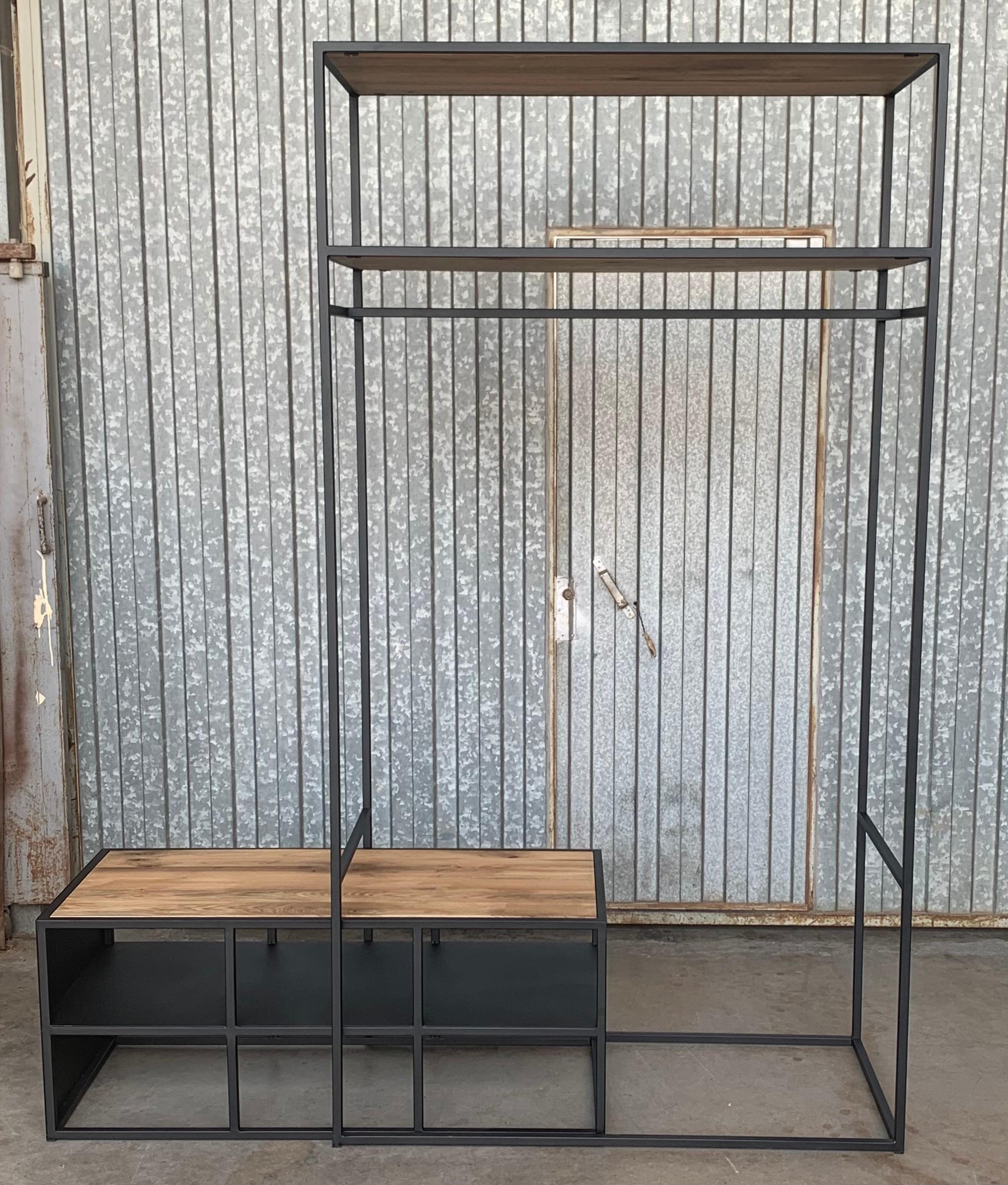 New Open Wardrobe or Coat Rack with Shoes Compartment or Bench For Sale 1