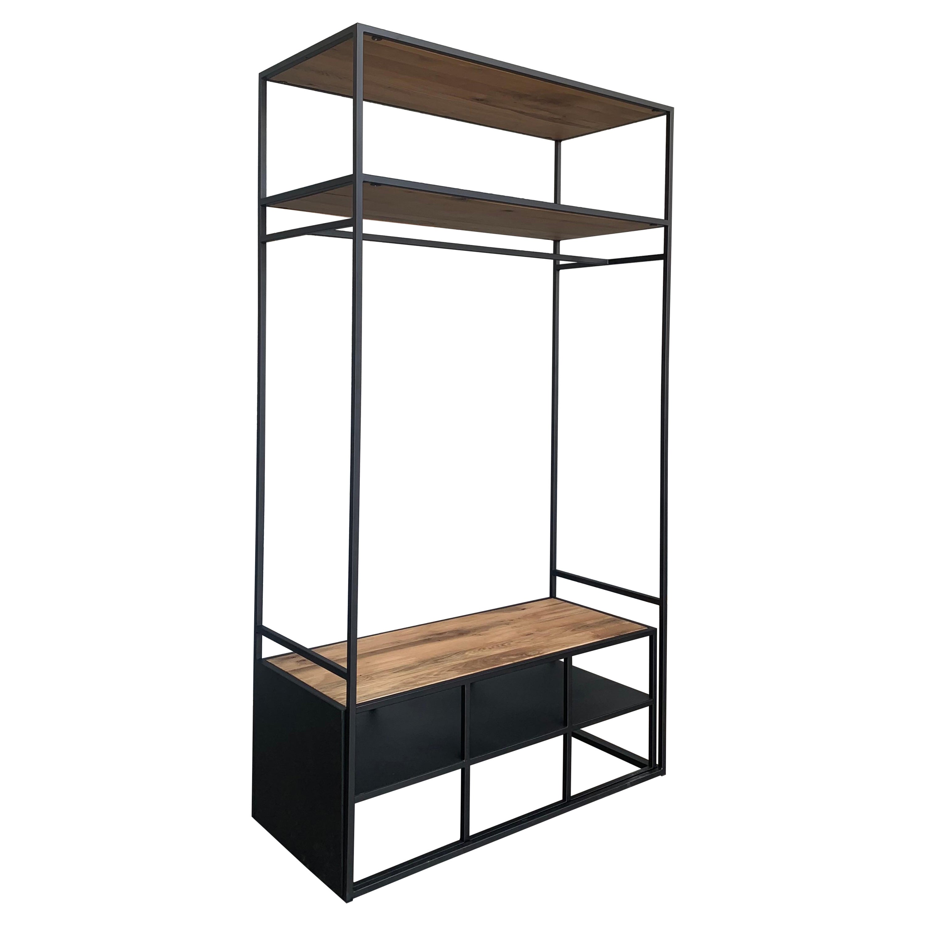 New Open Wardrobe or Coat Rack with Shoes Compartment or Bench