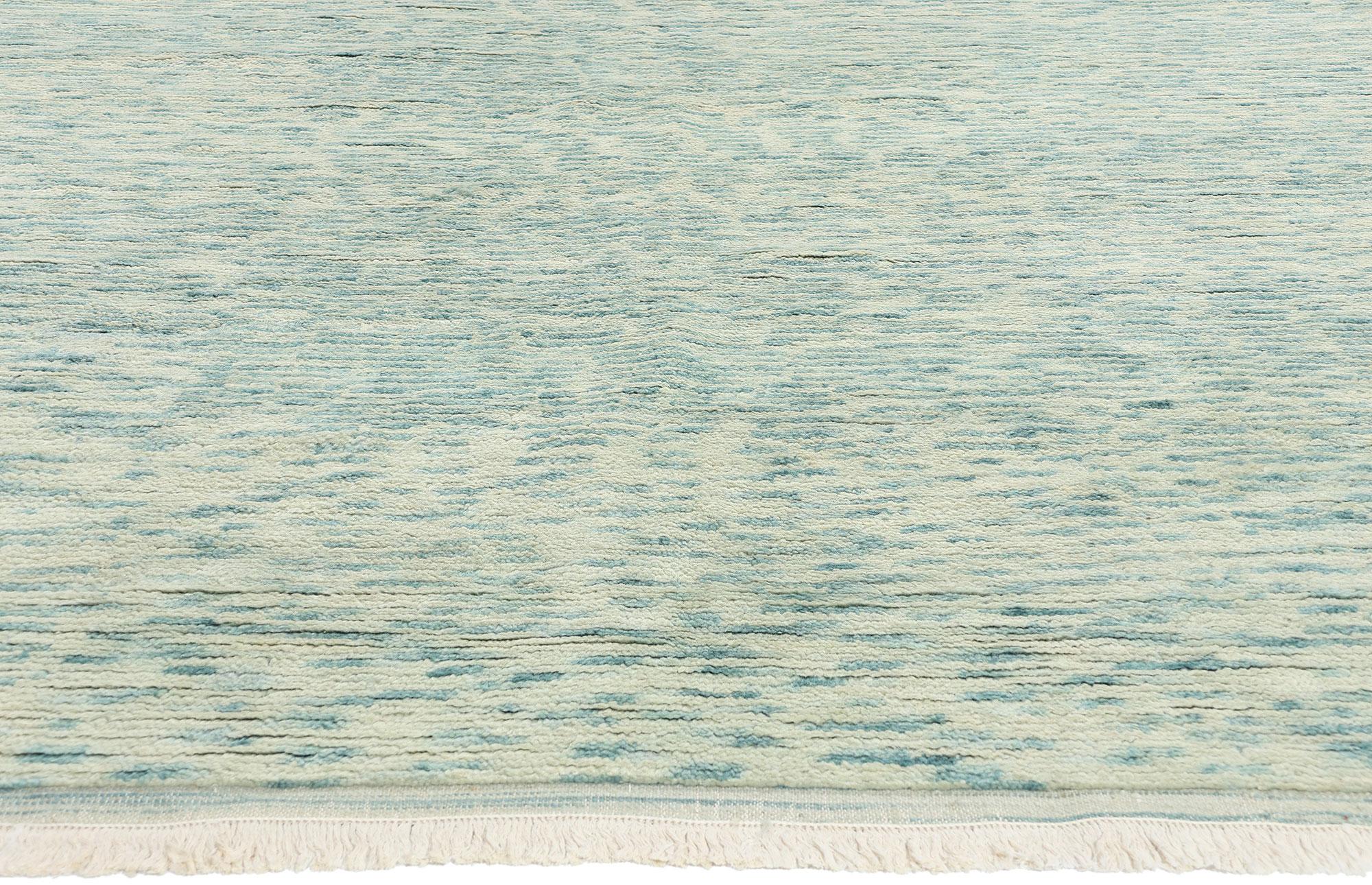 Indian New Organic Modern Biophilic Moroccan Rug For Sale
