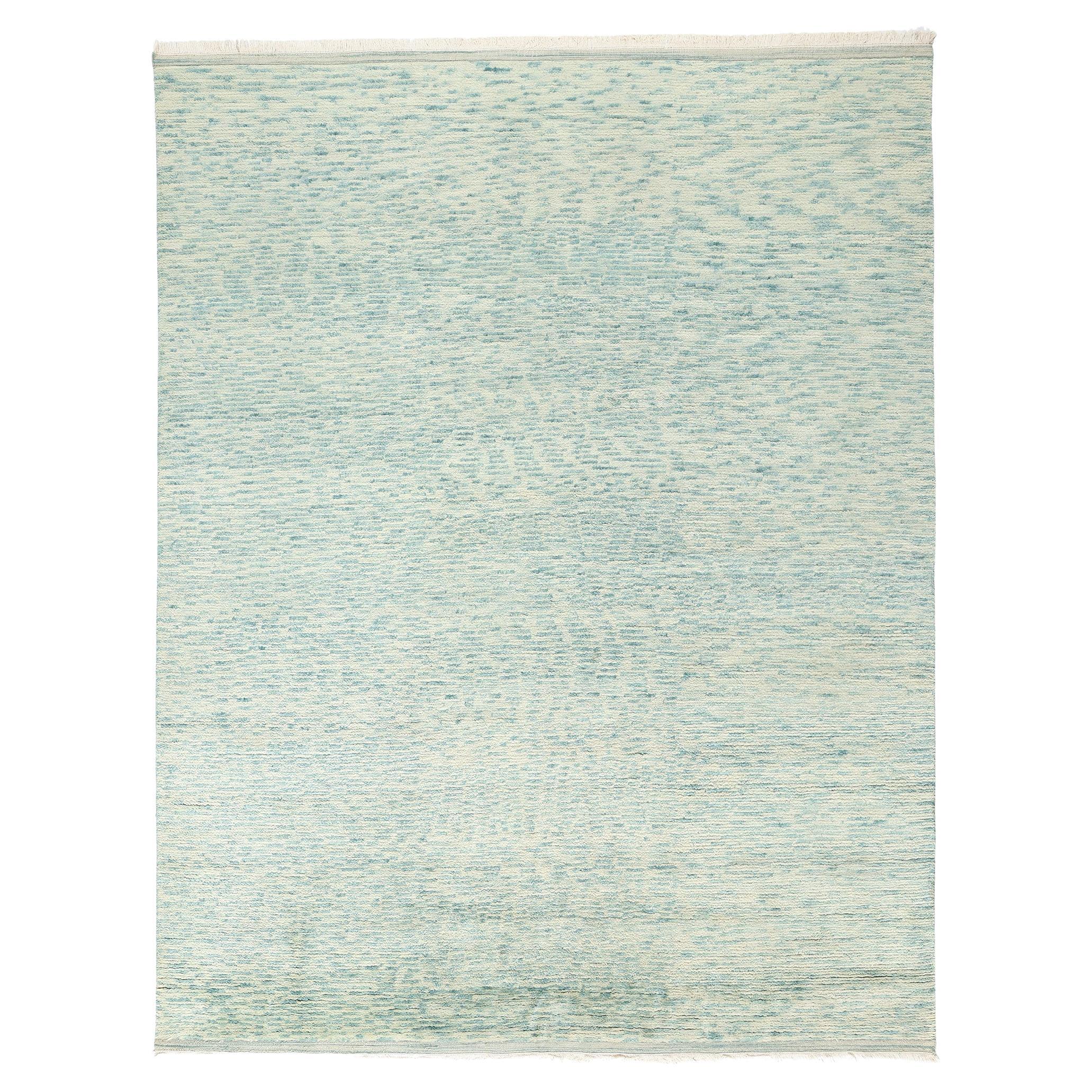 New Organic Modern Biophilic Moroccan Rug For Sale