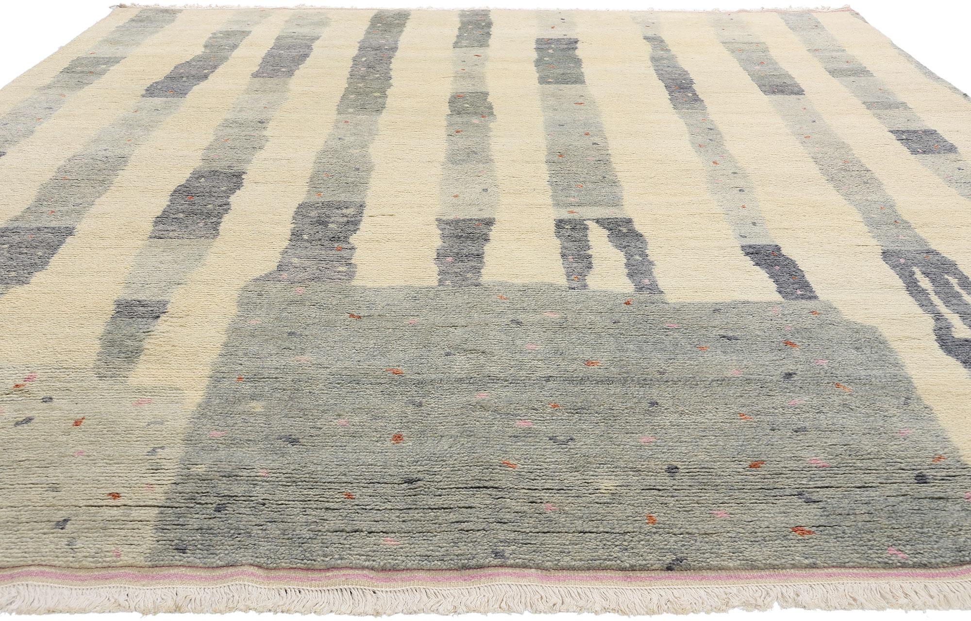 New Organic Modern Brutalist Moroccan Carpet with Contemporary Style (Brutalismus) im Angebot