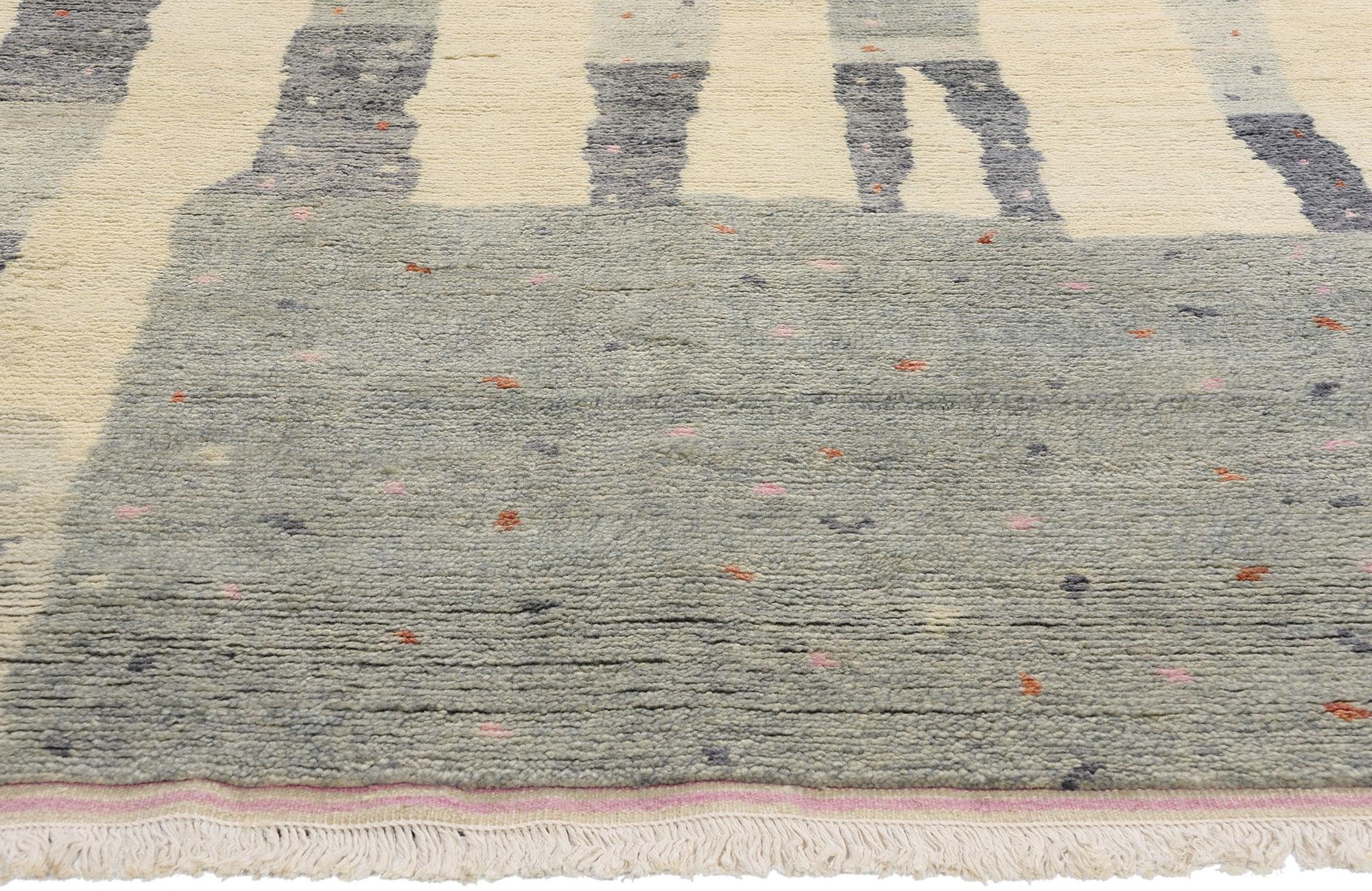 New Organic Modern Brutalist Moroccan Carpet with Contemporary Style (Pakistanisch) im Angebot
