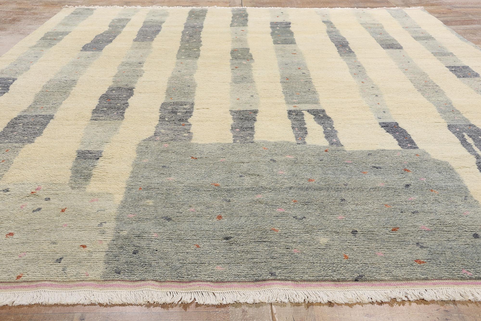 New Organic Modern Brutalist Moroccan Carpet with Contemporary Style (Wolle) im Angebot