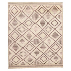 New Organic Modern Desert Lattice Moroccan Carpet with Contemporary Style (tapis marocain en treillis du désert au style contemporain)
