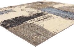 Nueva Alfombra Orgánica Moderna Marroquí de Estilo Transicional