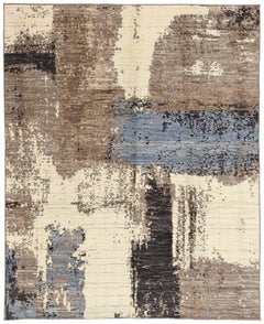 New Organic Modern Moroccan Carpet with Transitional Style