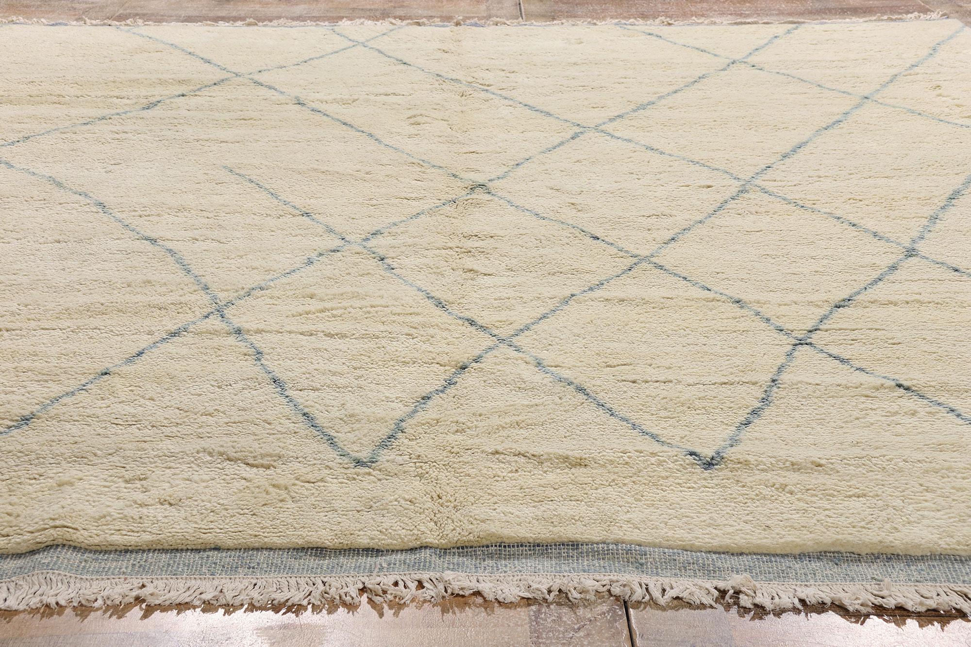 Zeitgenössischer zeitgenössischer Teppich im marokkanischen Stil mit gemütlichen Hygge-Getränken im Angebot 6