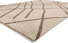 New Organic Modern Moroccan Rug with Minimalist Style