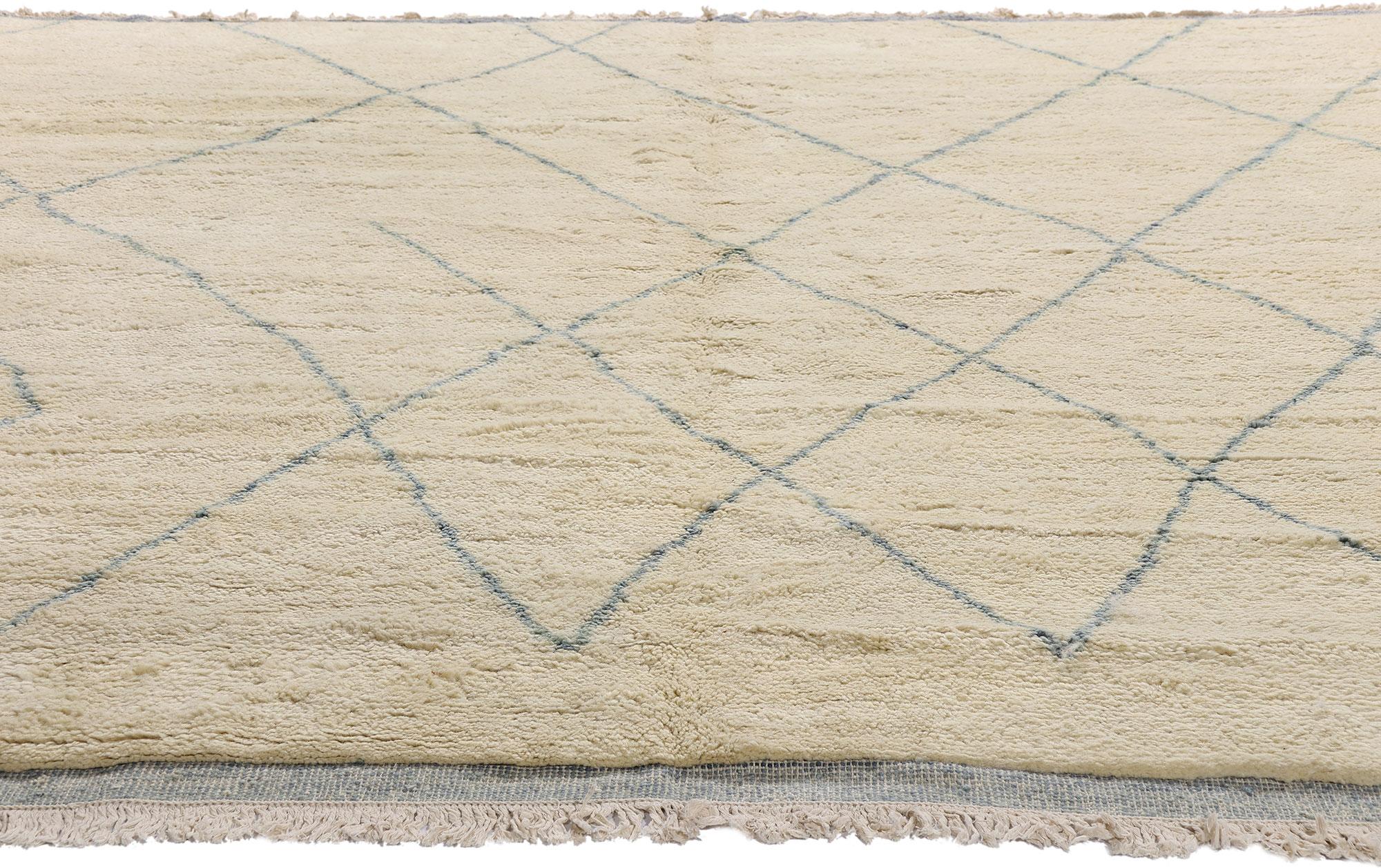 Zeitgenössischer zeitgenössischer Teppich im marokkanischen Stil mit gemütlichen Hygge-Getränken (Indisch) im Angebot