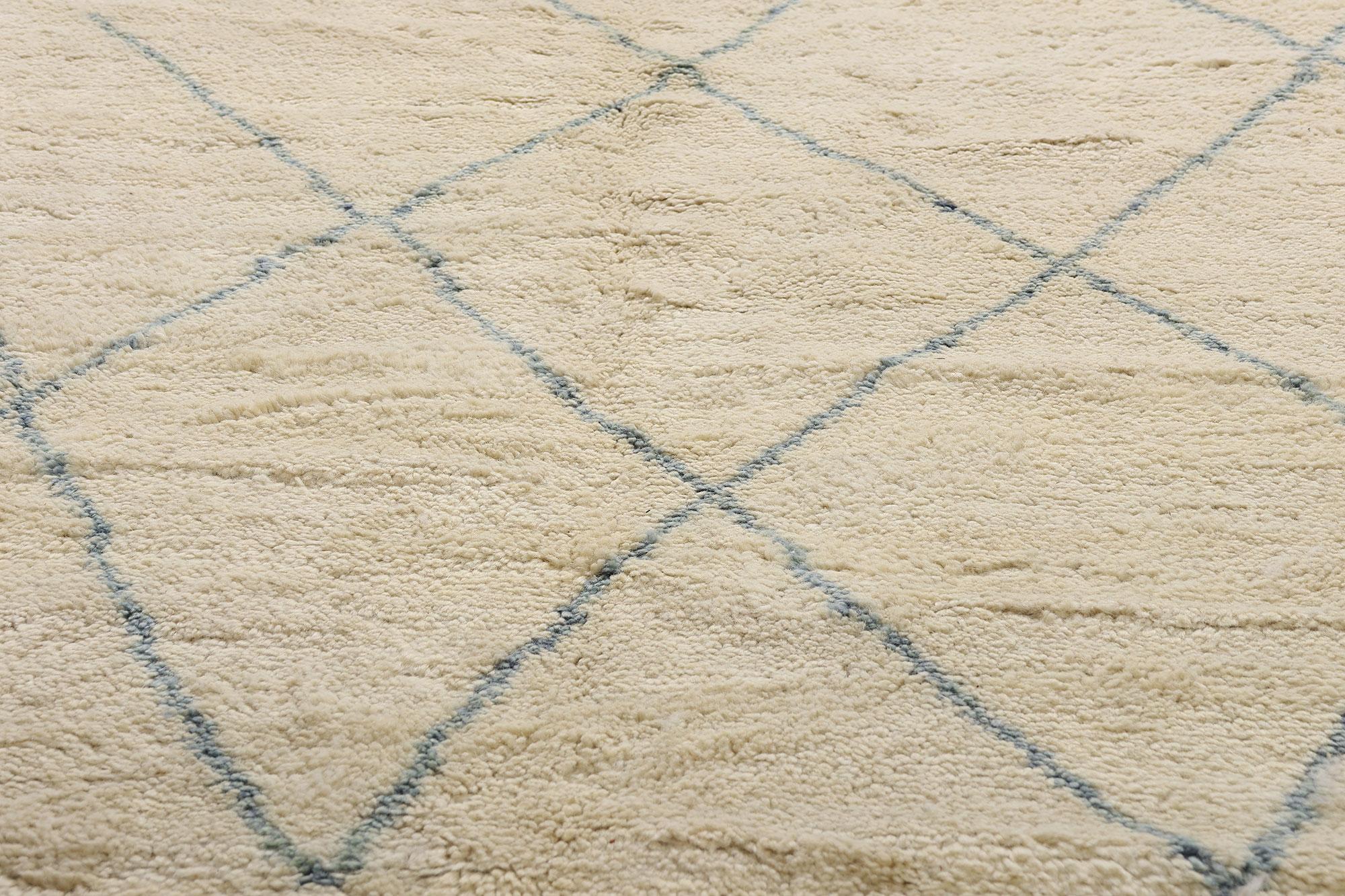 Zeitgenössischer zeitgenössischer Teppich im marokkanischen Stil mit gemütlichen Hygge-Getränken (21. Jahrhundert und zeitgenössisch) im Angebot
