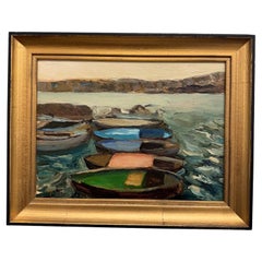New Original Oil Painting , Barche