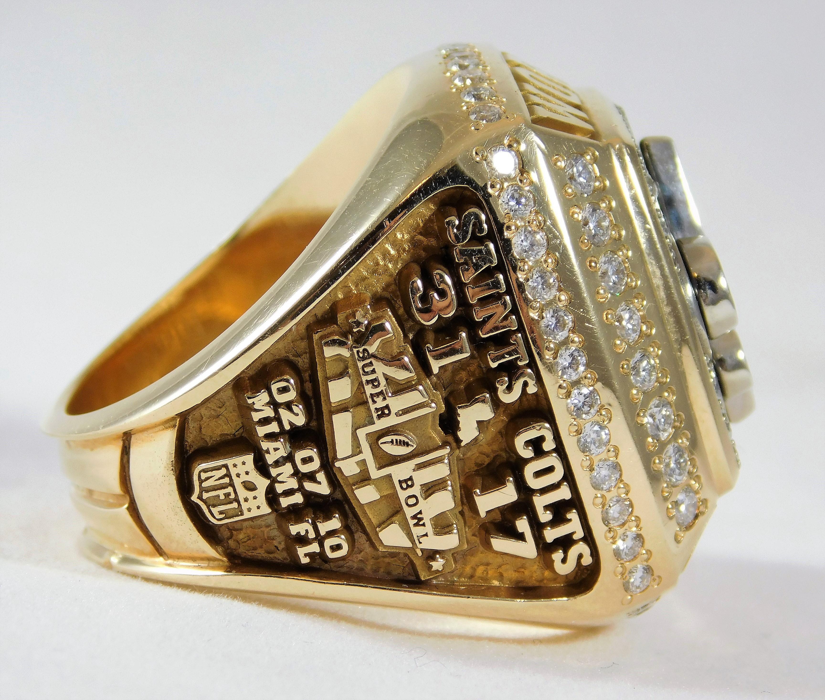 Modern New Orleans Saints Super Bowl Ring For Sale