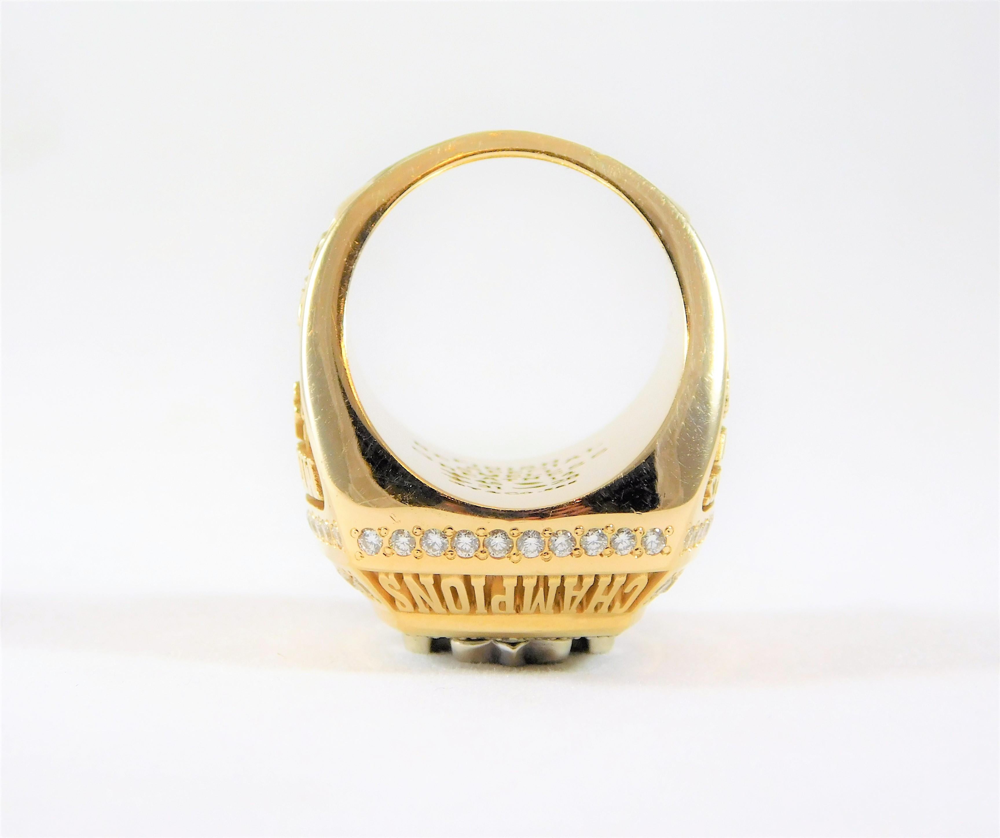 New Orleans Saints Super Bowl Ring In Excellent Condition For Sale In Metairie, LA