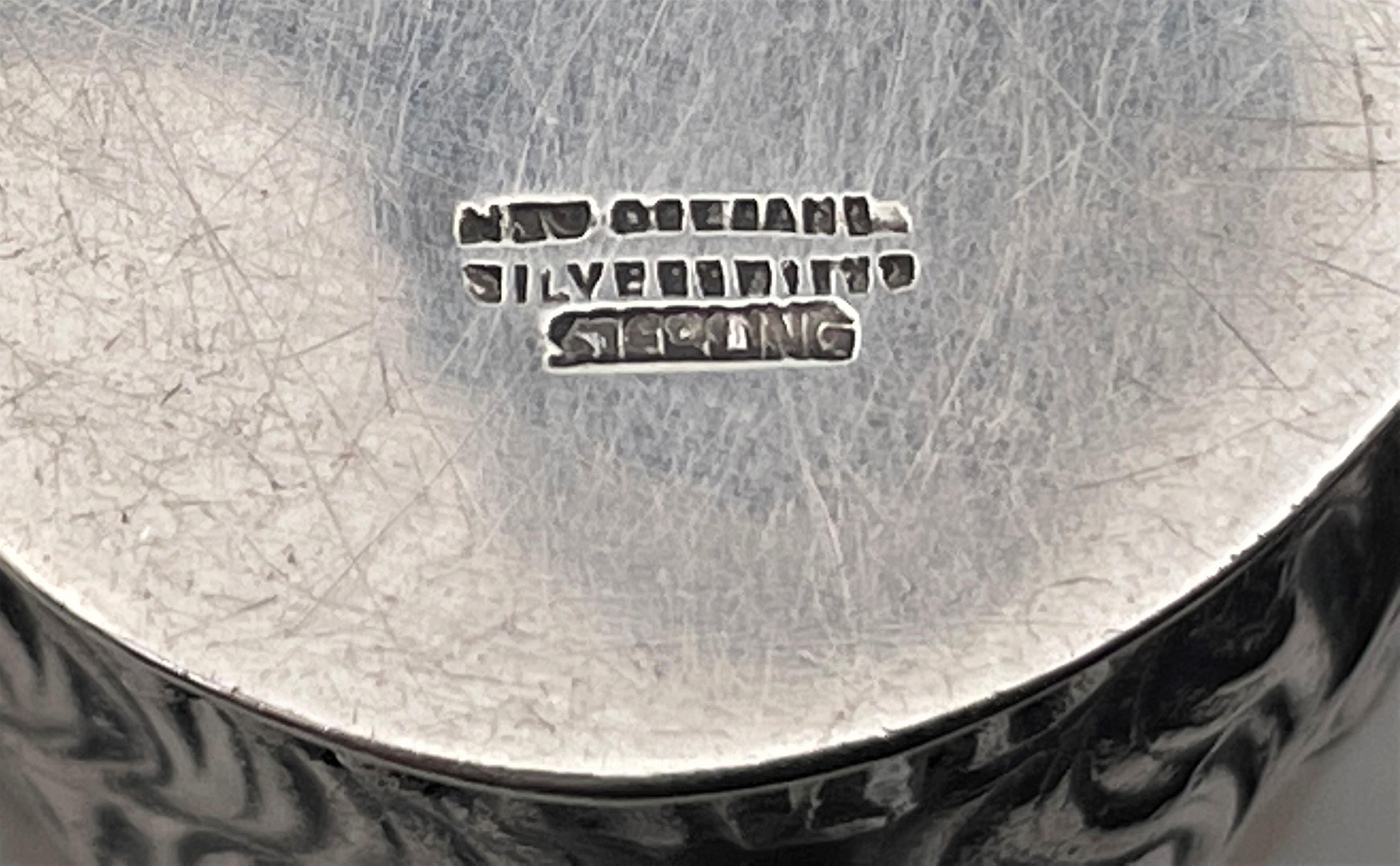 New Orleans Silberschmiedee Human Long Nosed Sterling Silber Creme / Toby Jug (20. Jahrhundert) im Angebot