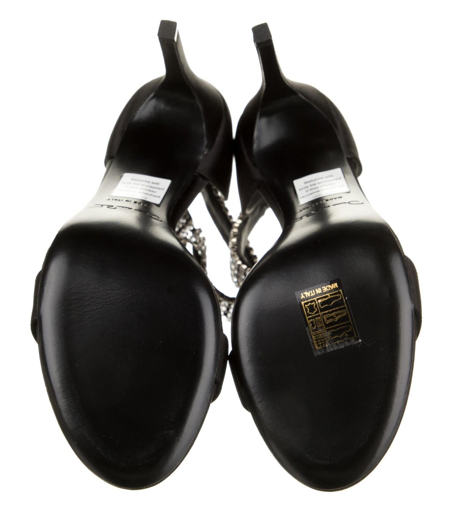 Nuevo Oscar De La Renta 2019 Bombas de tacón de pasarela de satén de cristal Tamaño 37.5 $1795 en venta 6