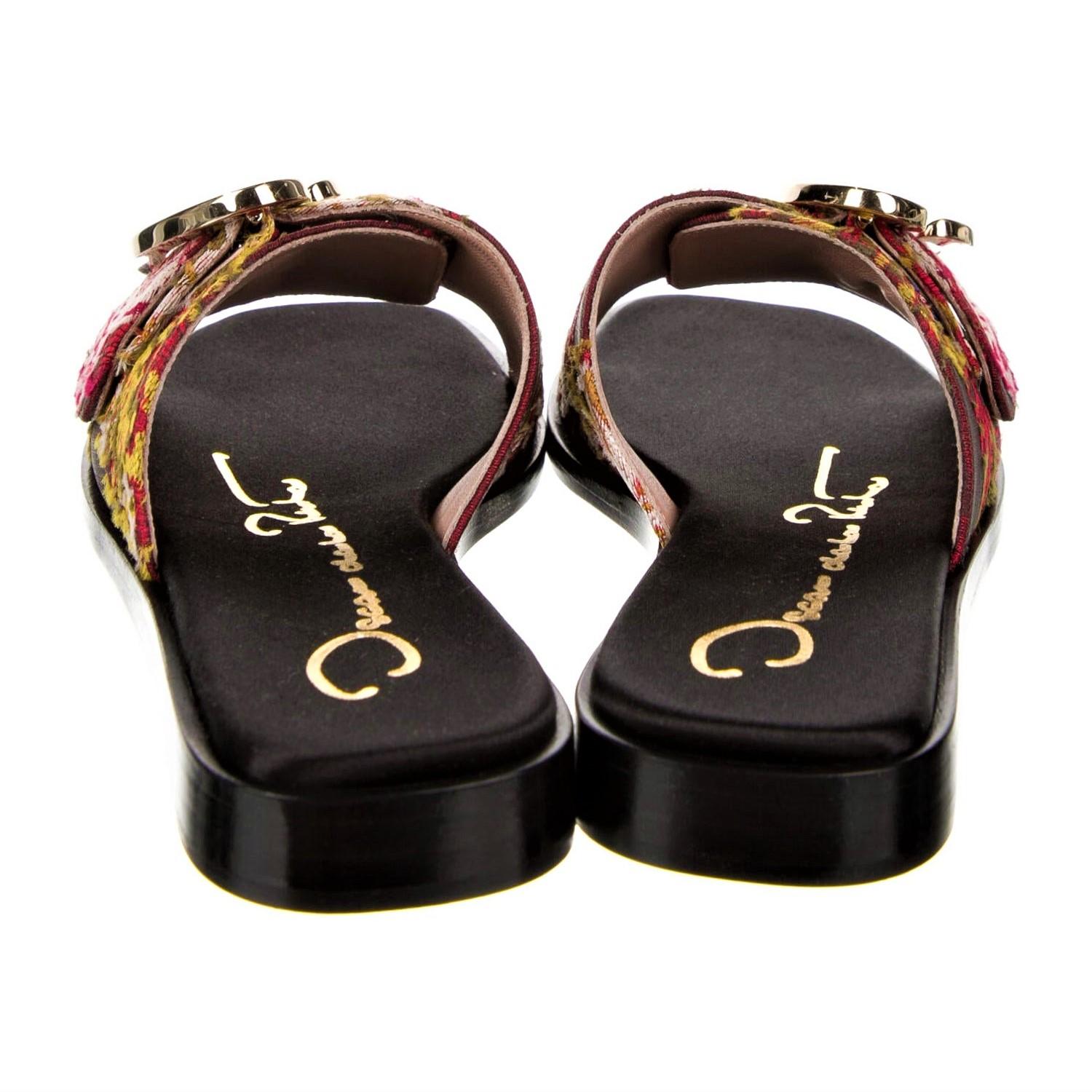 New Oscar De La Renta 2019 Sandals Flats Slides Sz 38 $1275 5