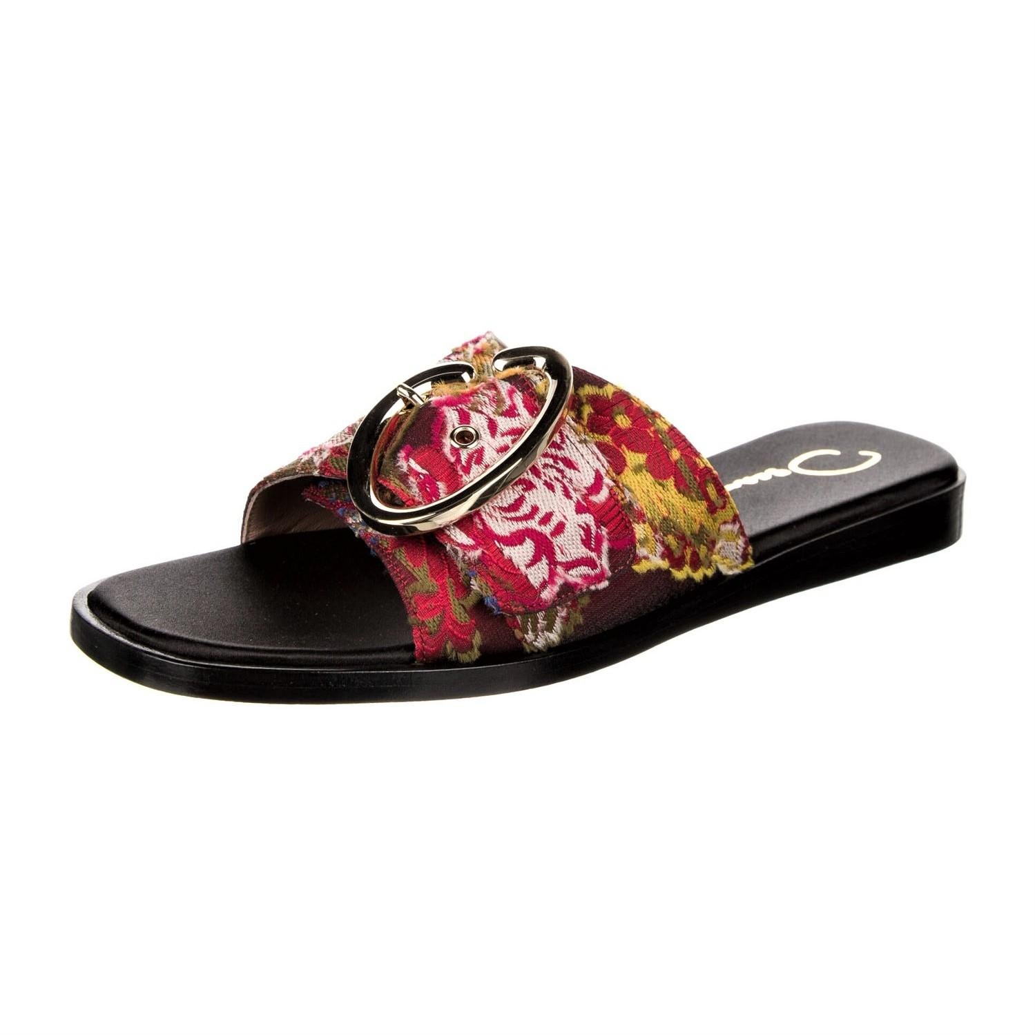 Women's New Oscar De La Renta 2019 Sandals Flats Slides Sz 38 $1275
