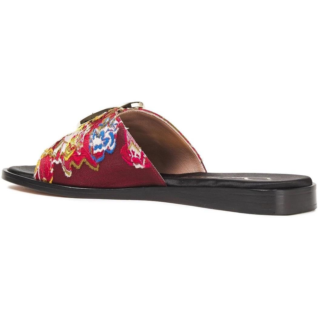 New Oscar De La Renta 2019 Sandals Flats Slides Sz 38 $1275 4