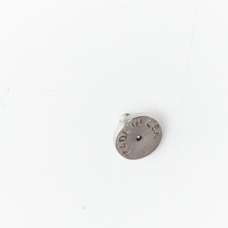 new OSCAR DE LA RENTA clear enamel acrylic ball drop statement earrings For Sale 3
