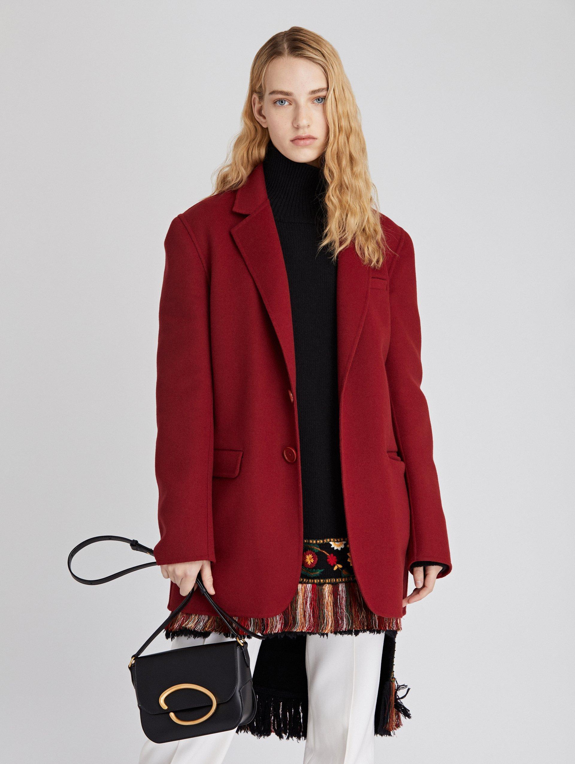 Oscar De La Renta - Pull à franges brodé et perlé noir, taille haute, automne-hiver 2019, état neuf en vente 14