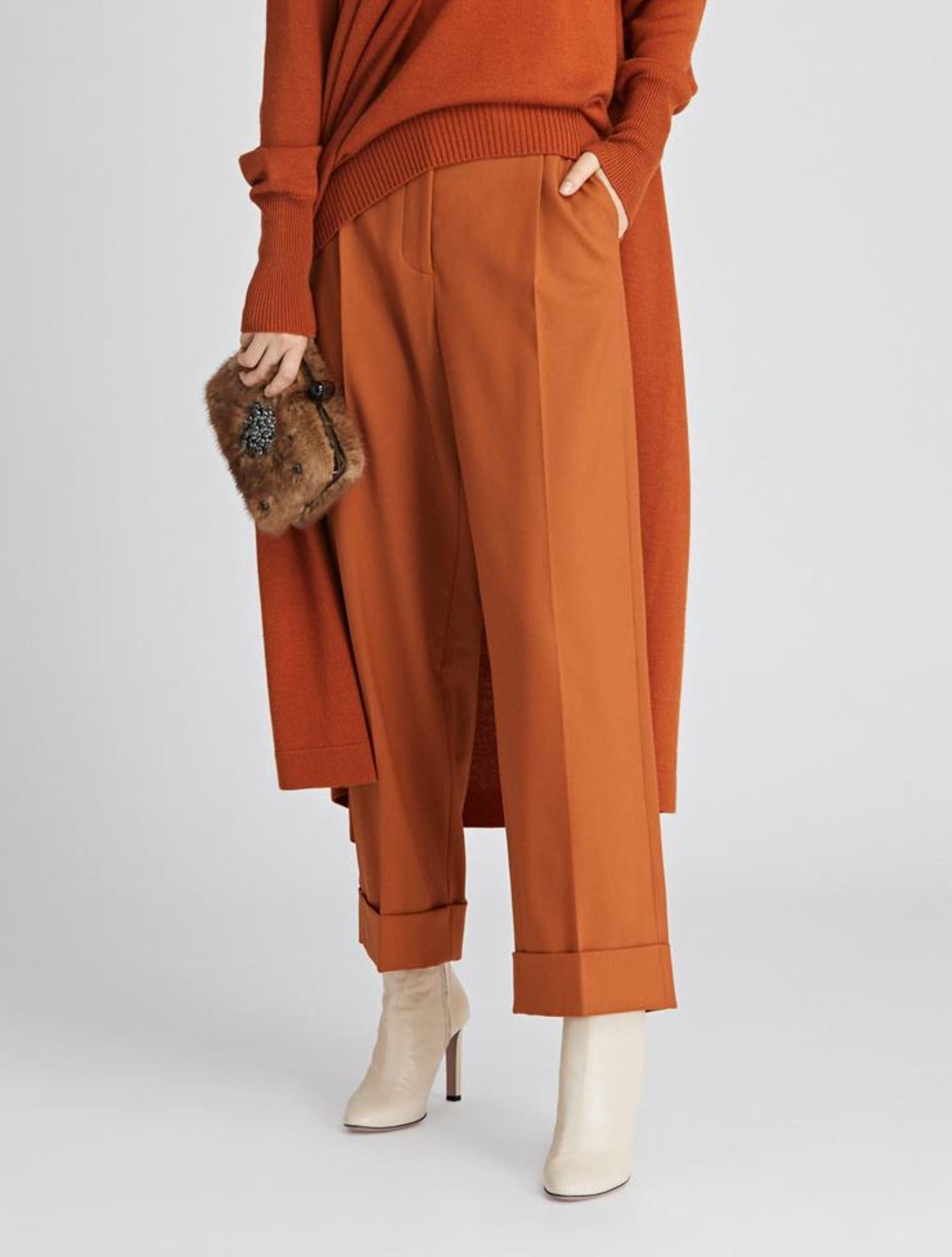 Women's New Oscar De La Renta Fall 2019 Gigi Hadid Leather Booties Boots Size 38.5 $1225