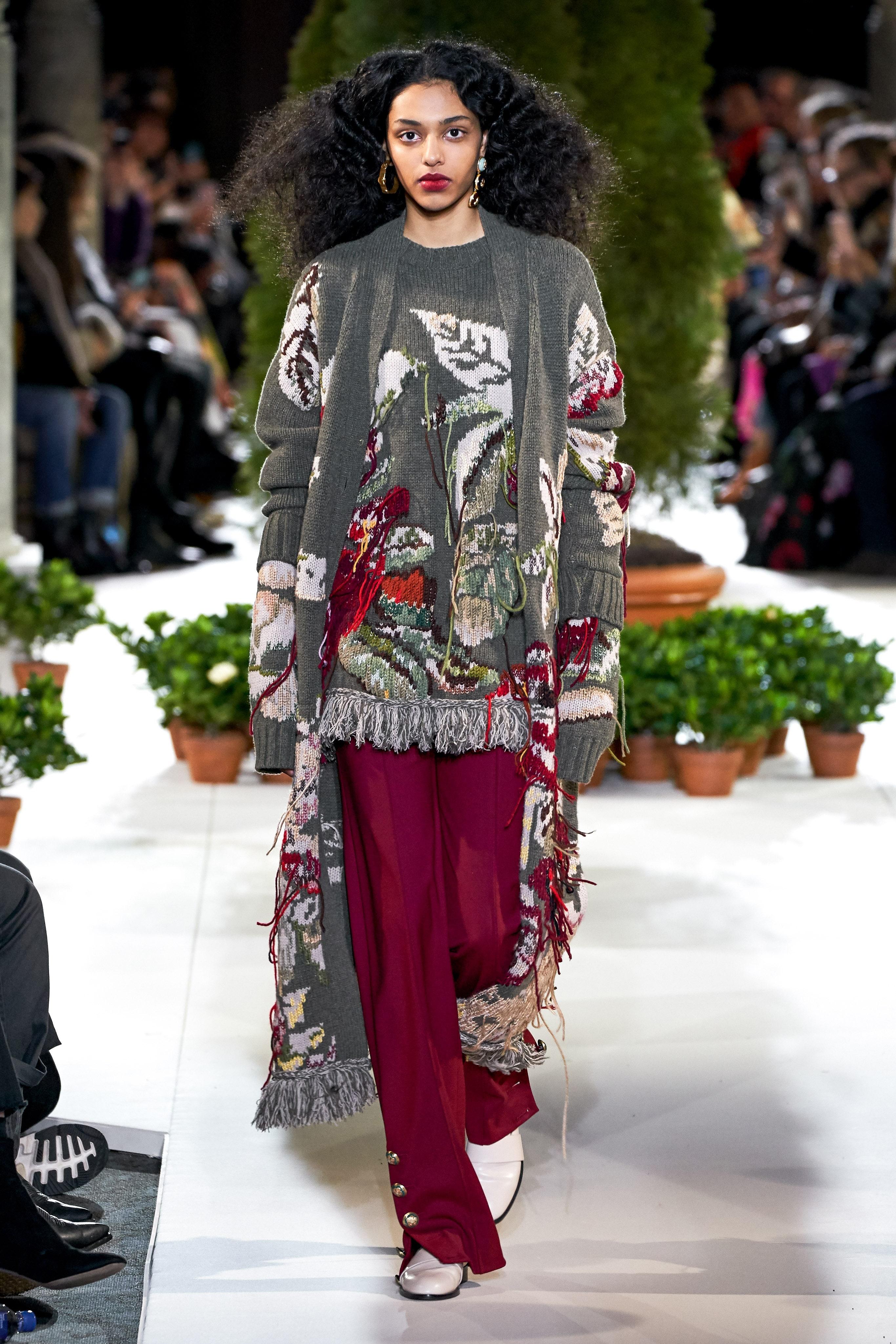 Nouveau Oscar De La Renta automne 2019 Gigi Hadid Bottes bottes en cuir Taille 38,5 1575 $ Pour femmes en vente