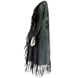 Nuovo cappotto verde Oscar De La Renta Resort 2018, da indossare sopra altri capi o come giacca, taglia 10