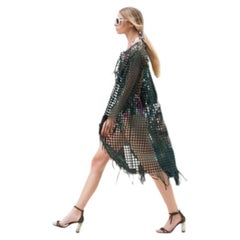 Nuevo abrigo o chaqueta verde de Oscar De La Renta, colección Resort 2018, talla 10