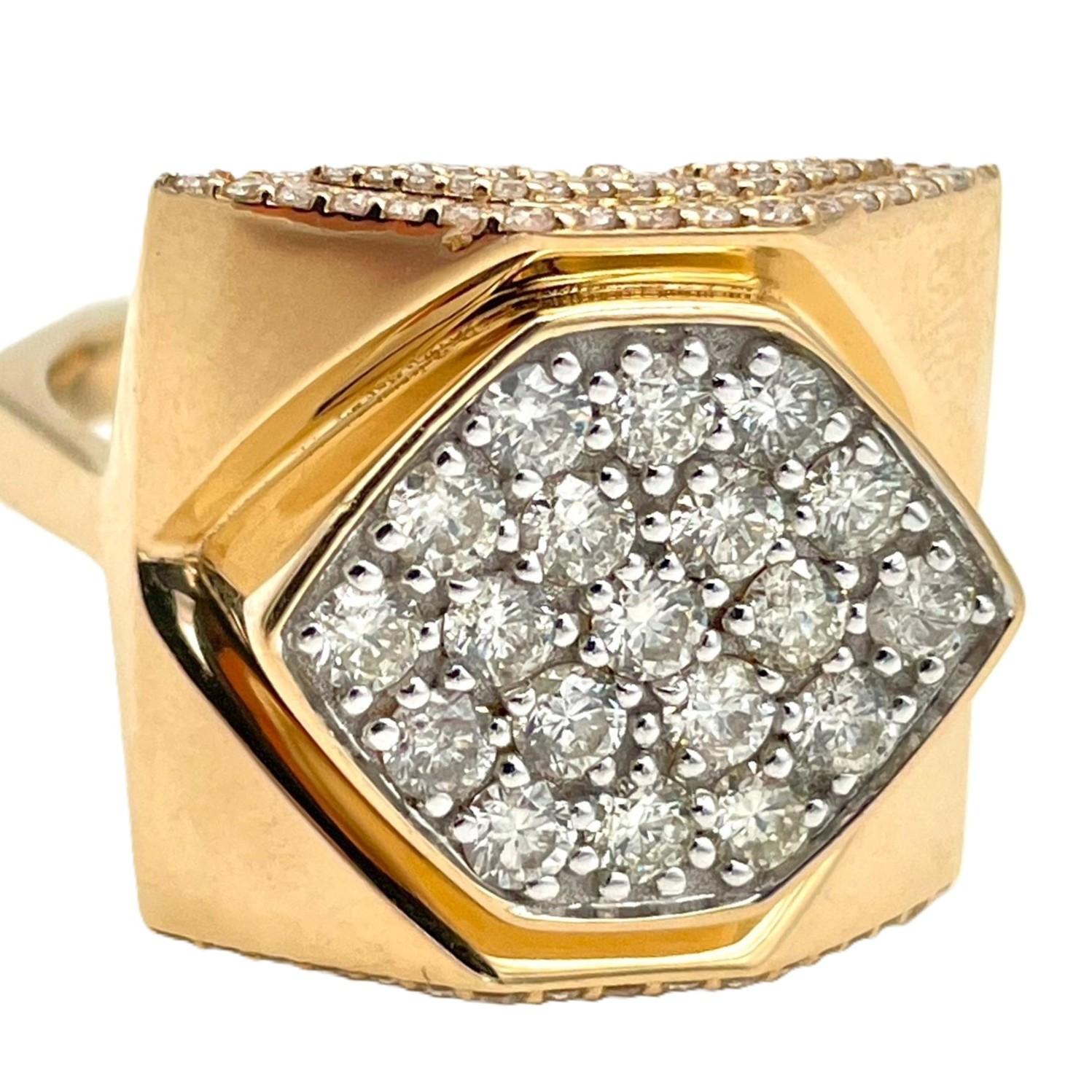 Oscar Friedman, bague neuve avec étiquette en or 14 carats et diamant 1,55 carat avec évaluation 1