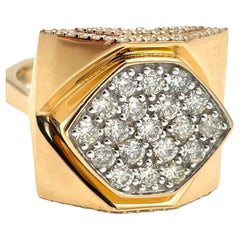 Oscar Friedman, bague neuve avec étiquette en or 14 carats et diamant 1,55 carat avec évaluation