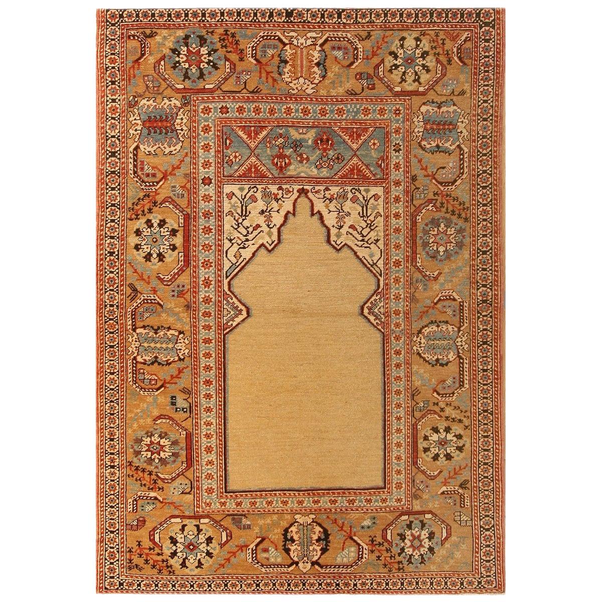 Rug & Kilim's New Ottoman Transitional Copper and Red Wool Rug For Sale