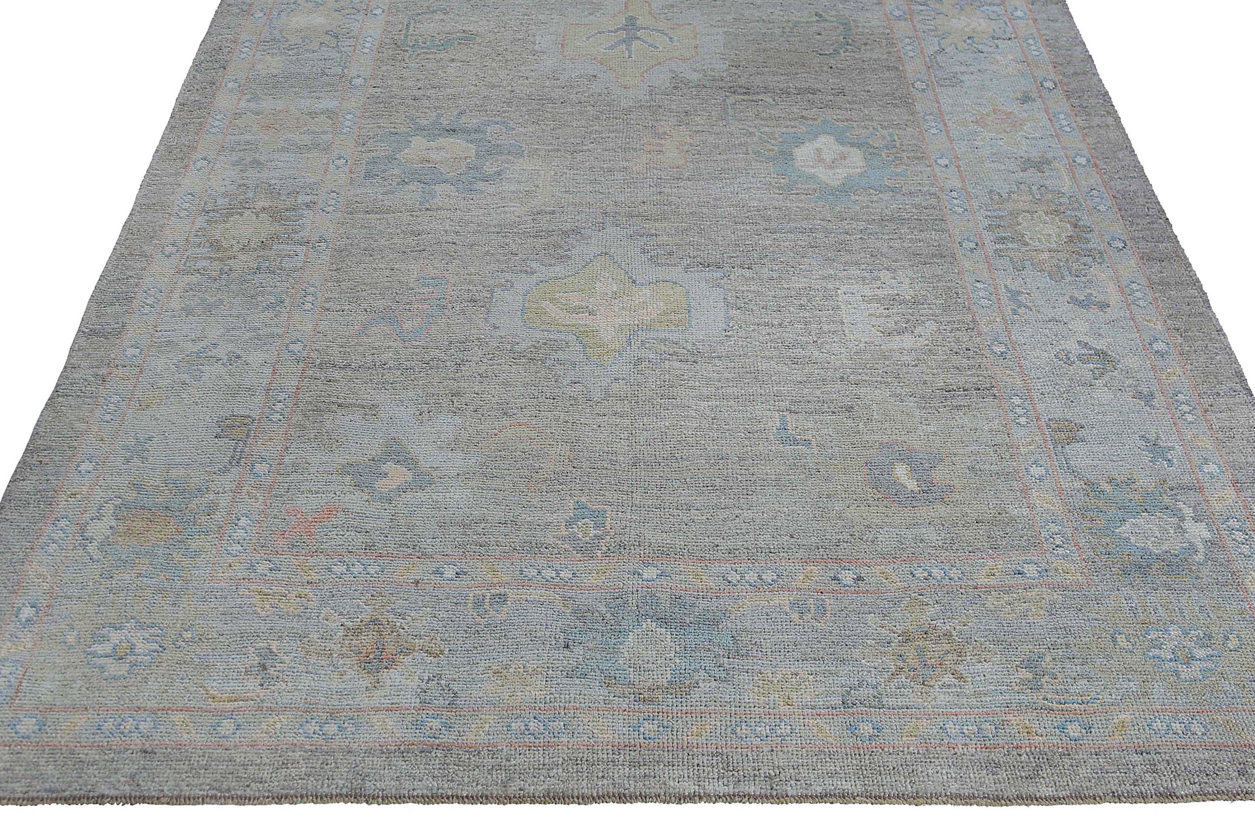 Tappeti Afghanistan Oushak Circa 1990 - Lana Taupe Design - 95481 in vendita 4